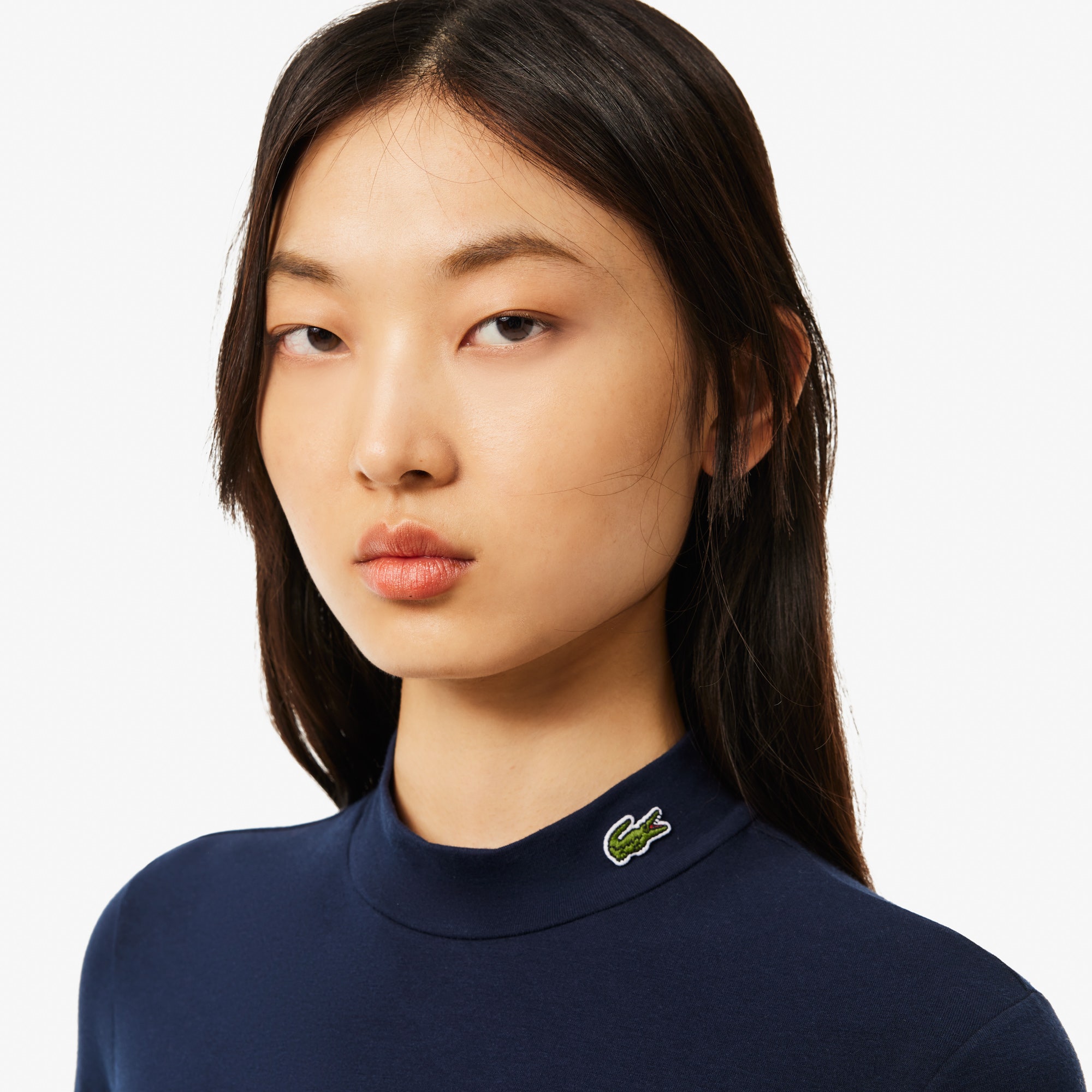 Long Sleeved Stretch Cotton T-shirt