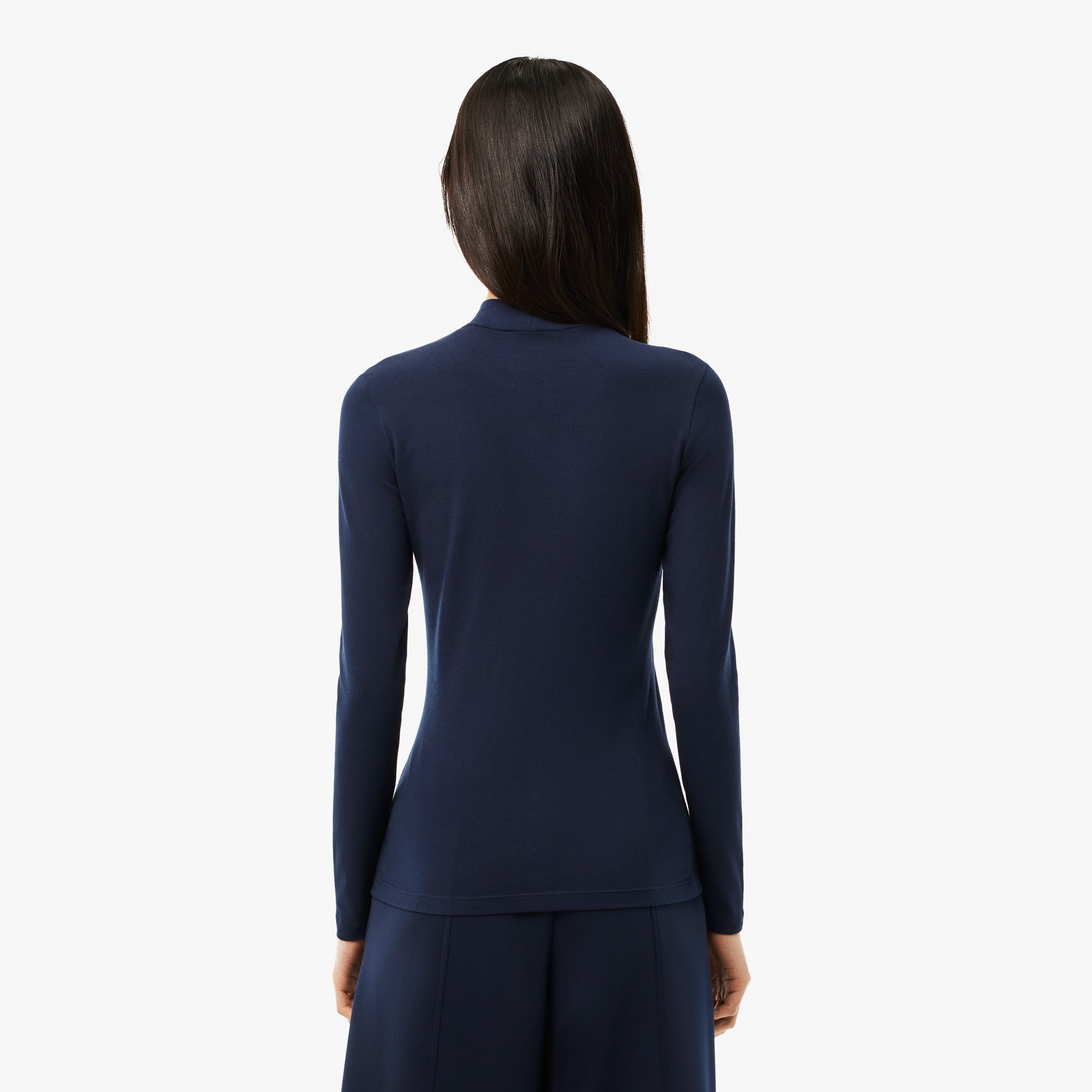 Long Sleeved Stretch Cotton T-shirt