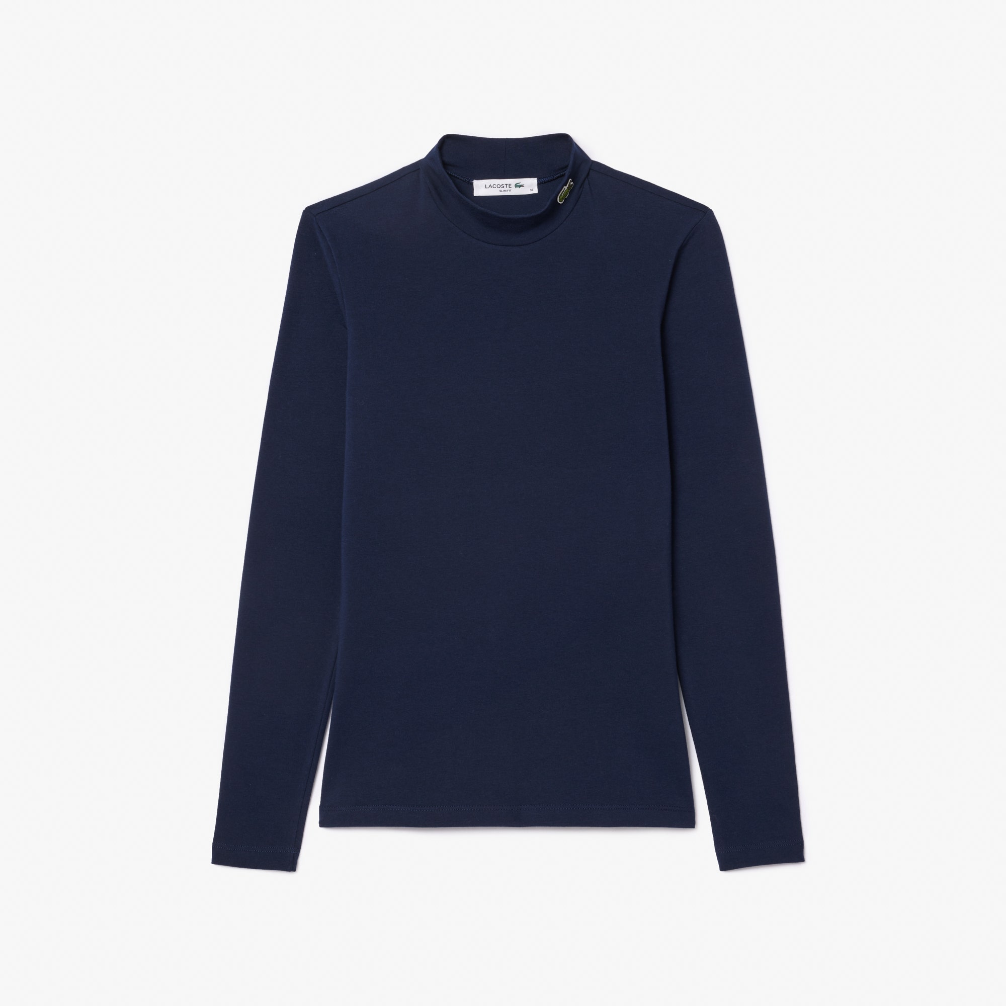 Long Sleeved Stretch Cotton T-shirt