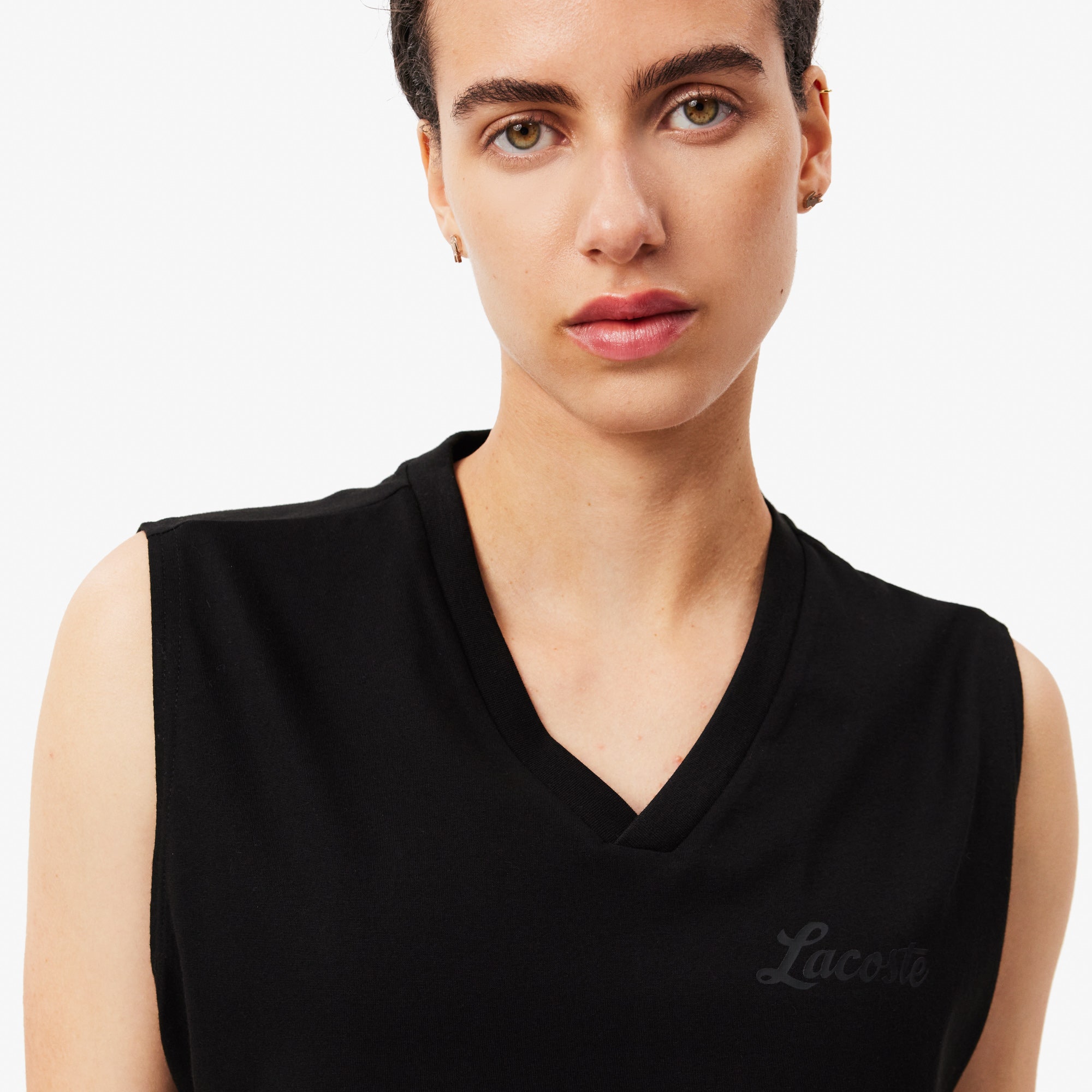 Ultra-Dry Lacoste Print Sport Crop Top