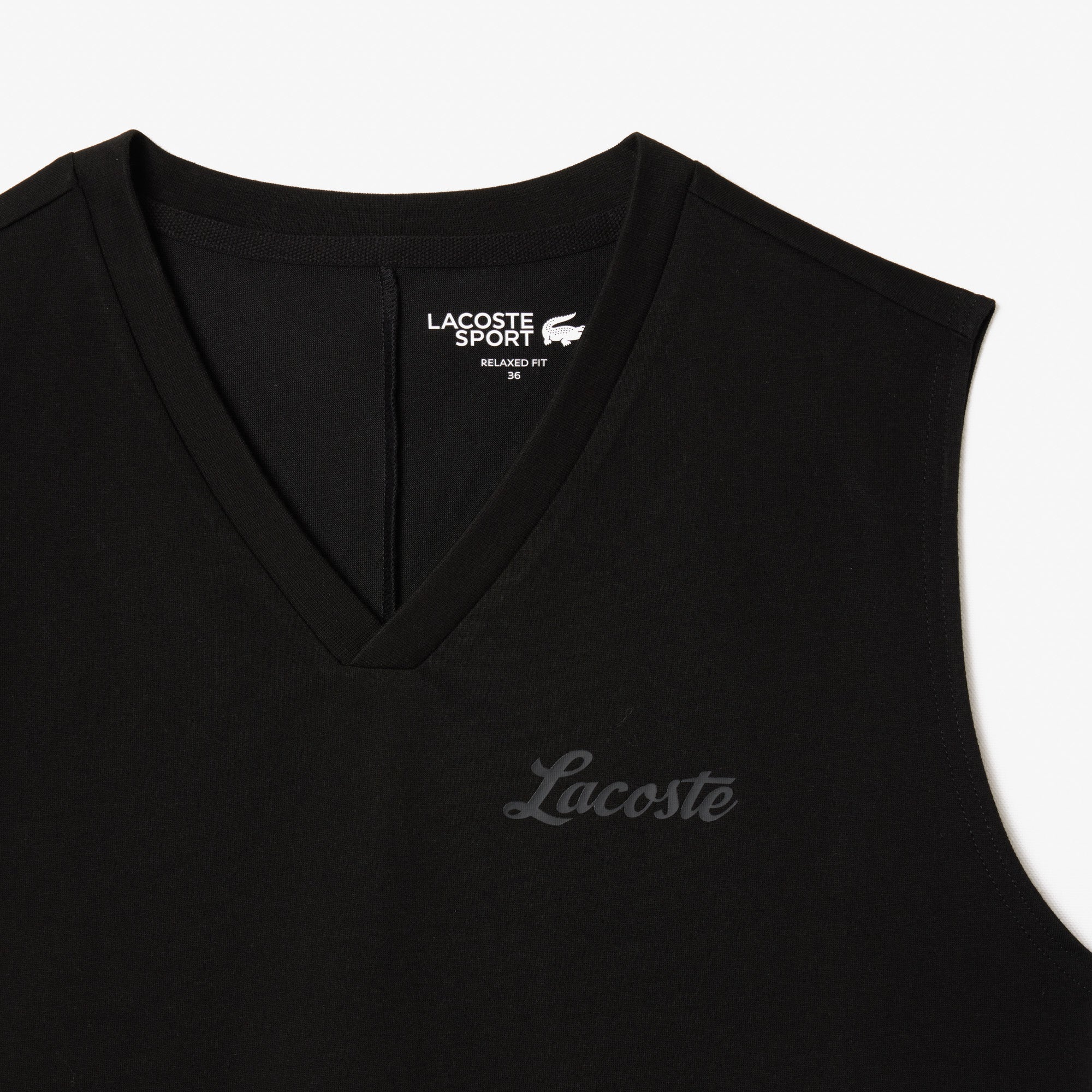 Ultra-Dry Lacoste Print Sport Crop Top