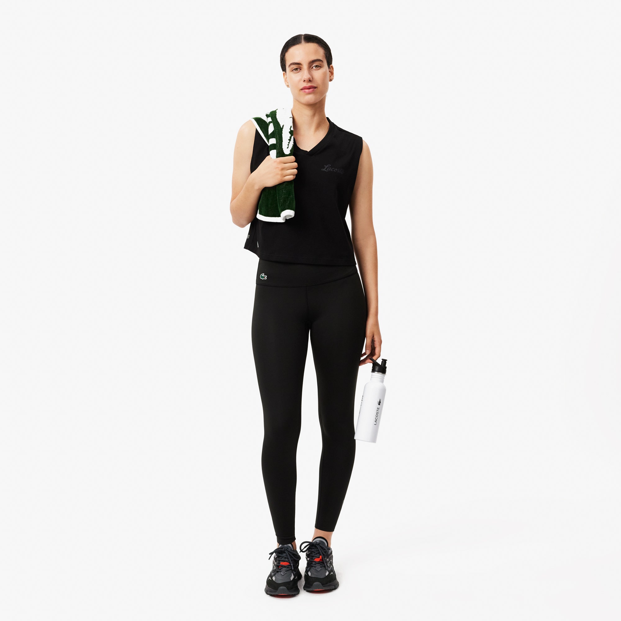 Ultra-Dry Lacoste Print Sport Crop Top