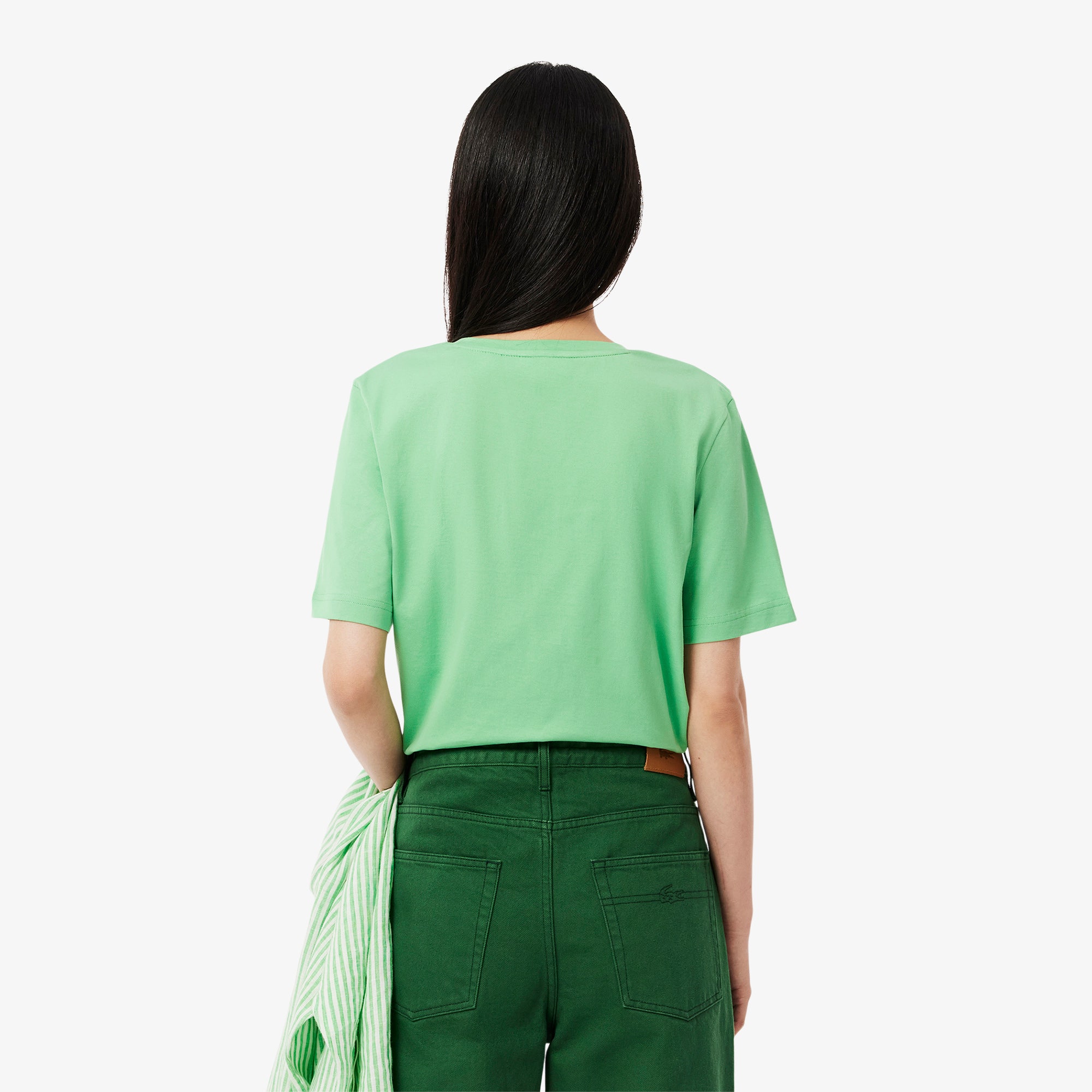 Relaxed Fit Soft Cotton V Neck T-shirt