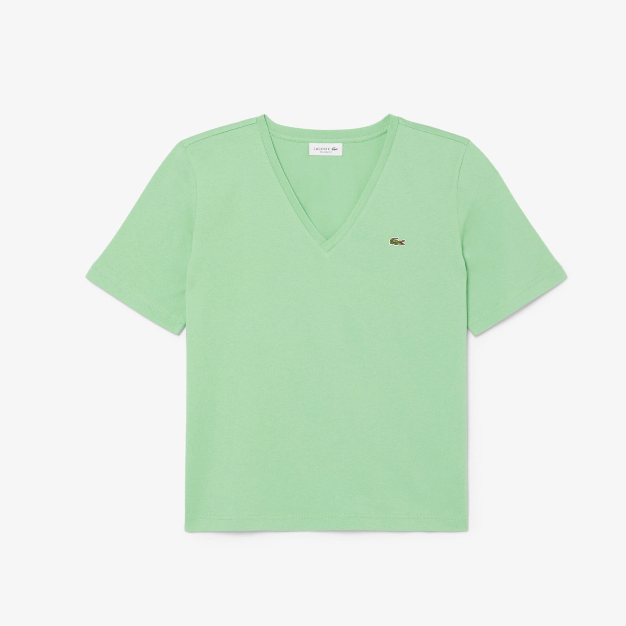 Relaxed Fit Soft Cotton V Neck T-shirt