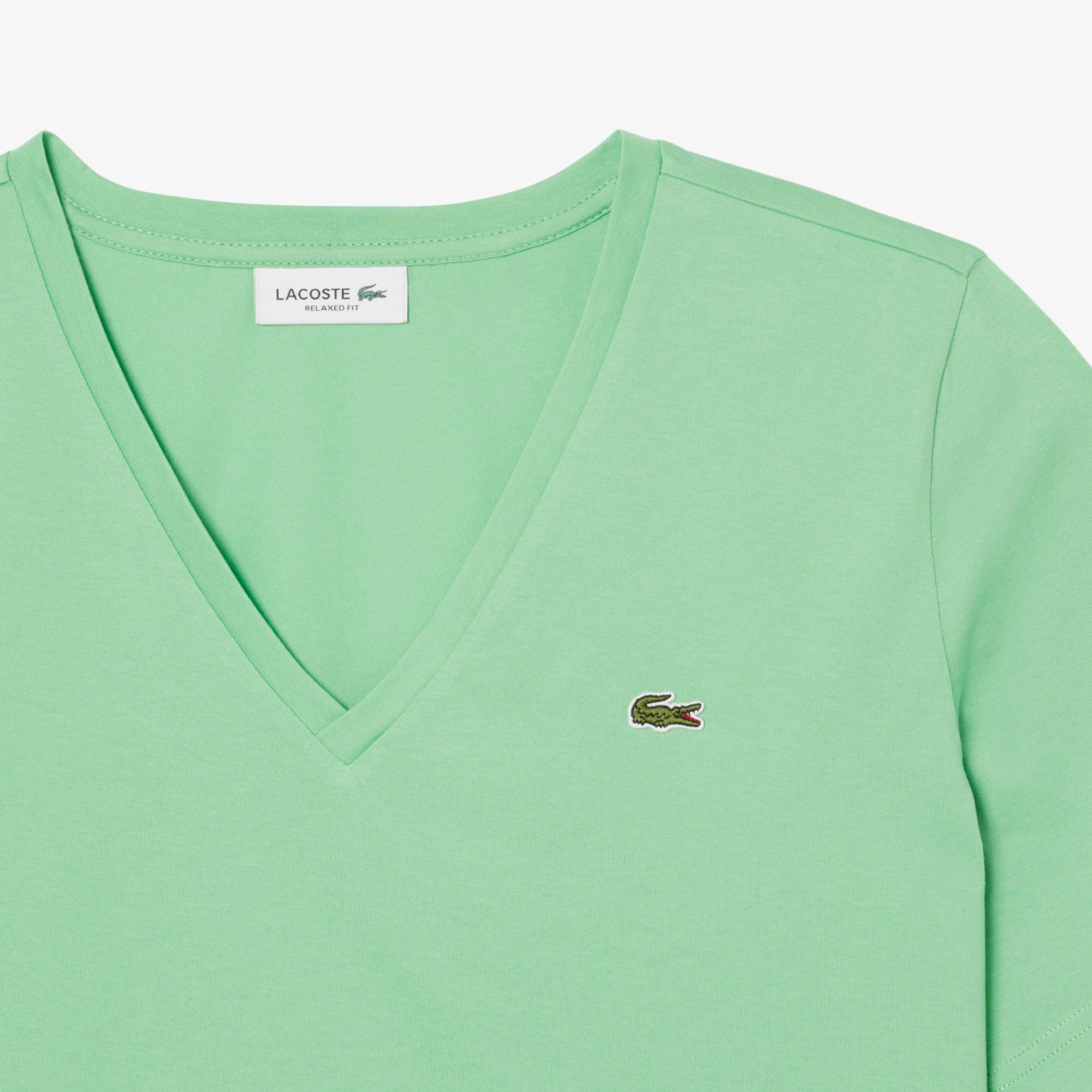 Relaxed Fit Soft Cotton V Neck T-shirt
