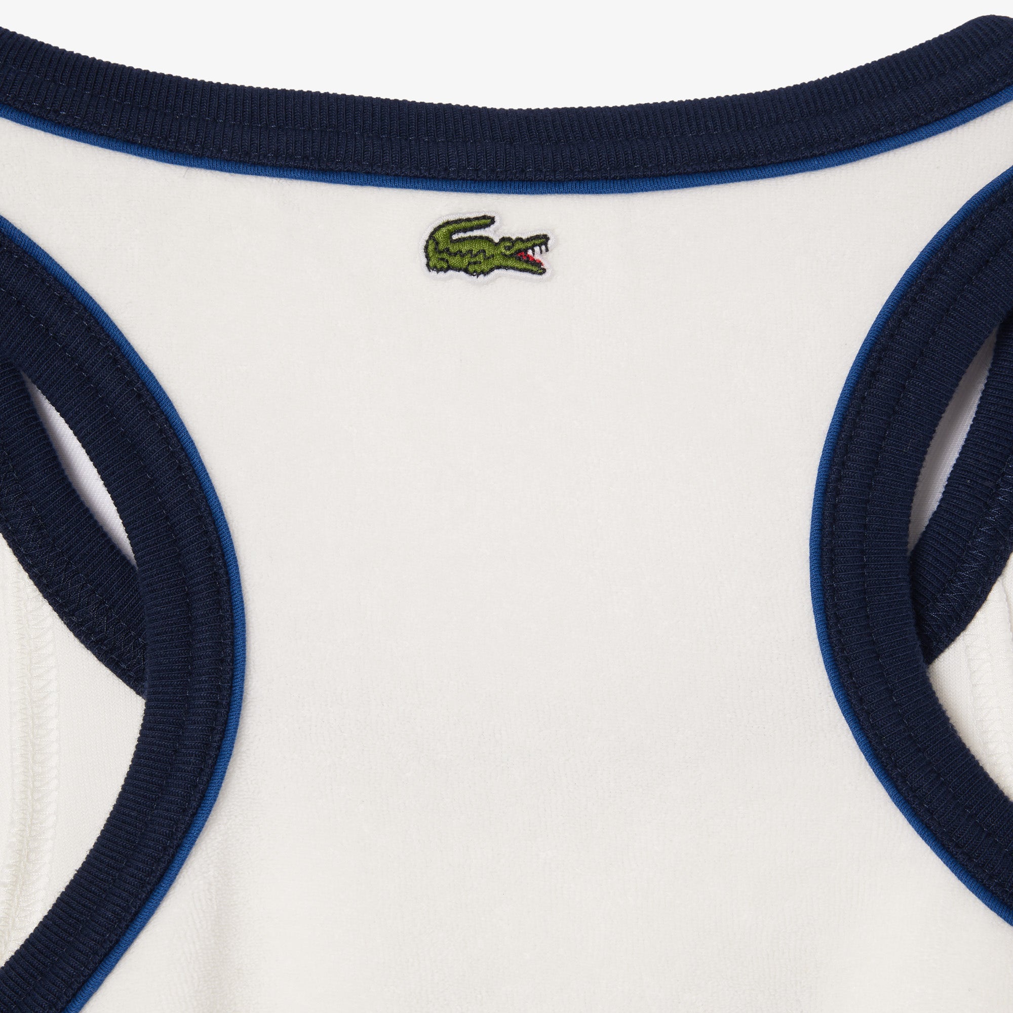 Contrast Embroidered Terry Bralette