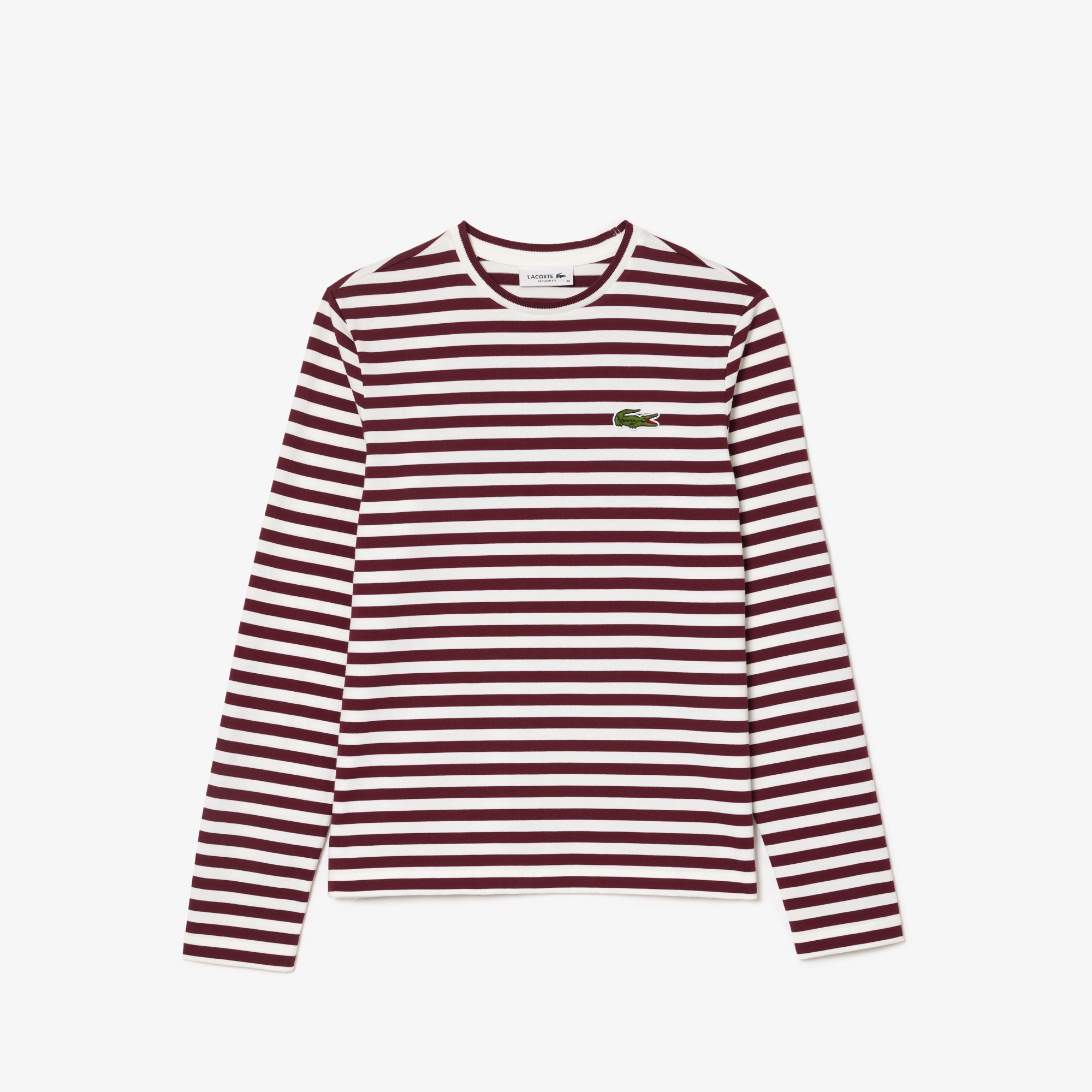 Long Sleeved Striped Cotton T-shirt