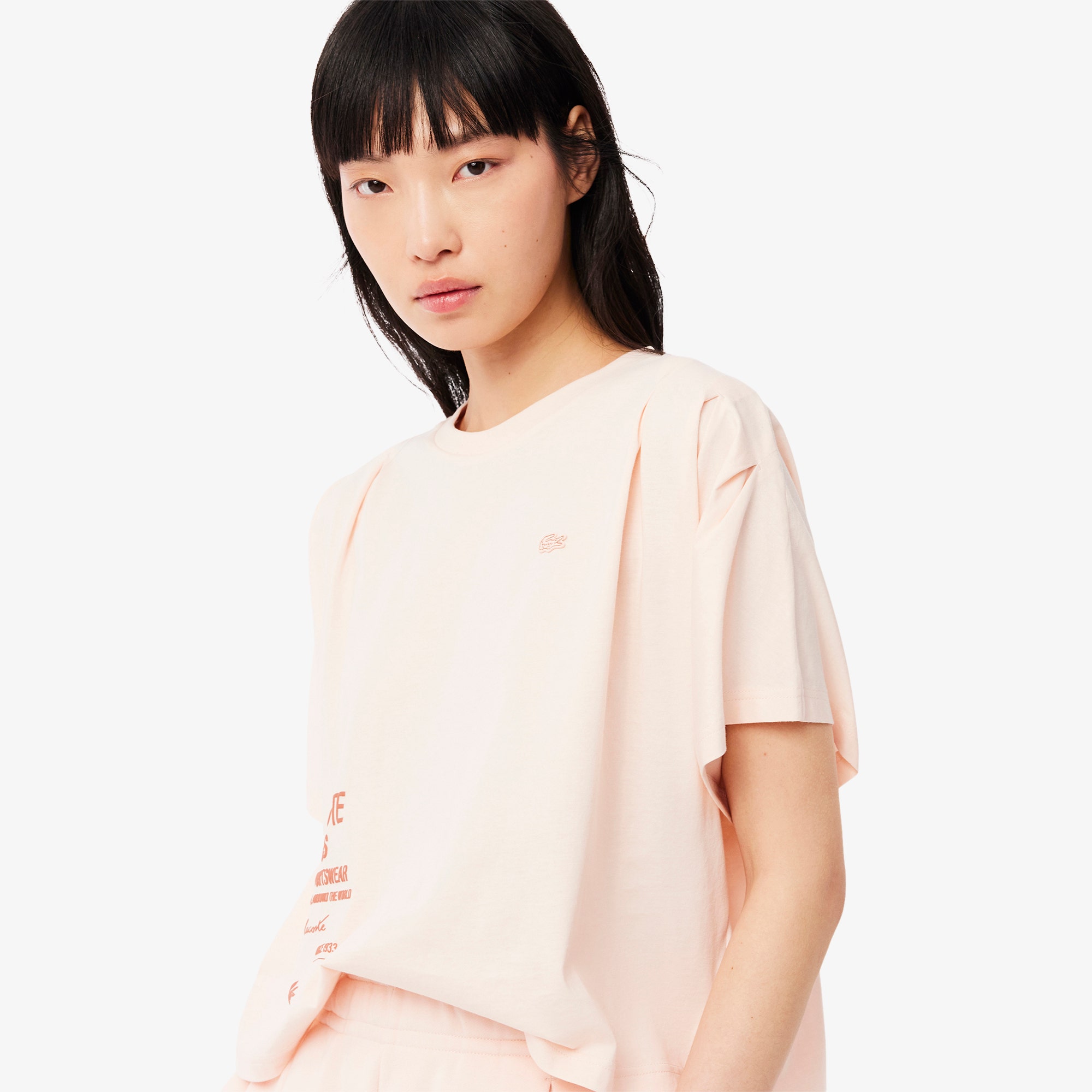 Batwing Sleeve Print T-shirt