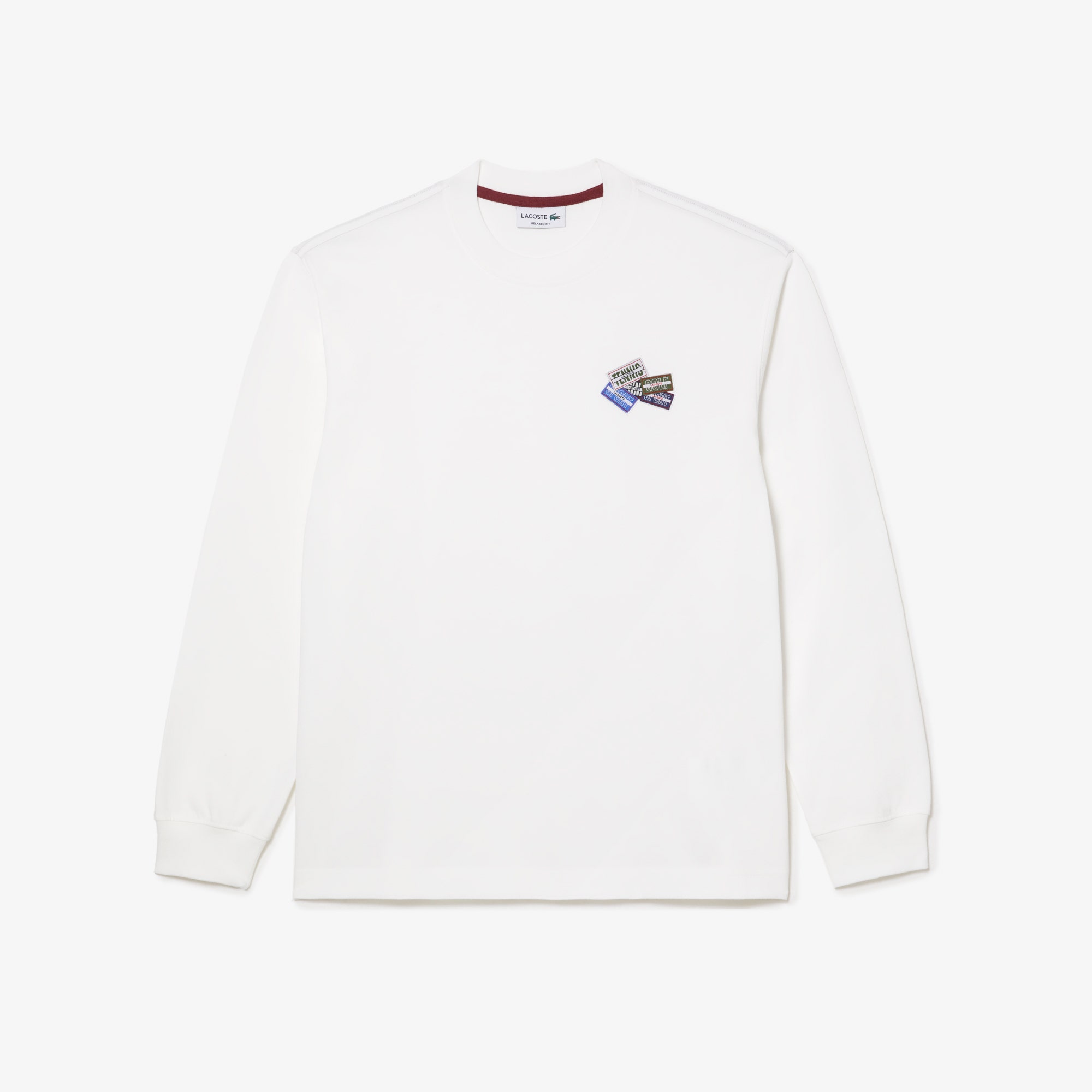 Long Sleeve Cotton Multi Badge T-shirt