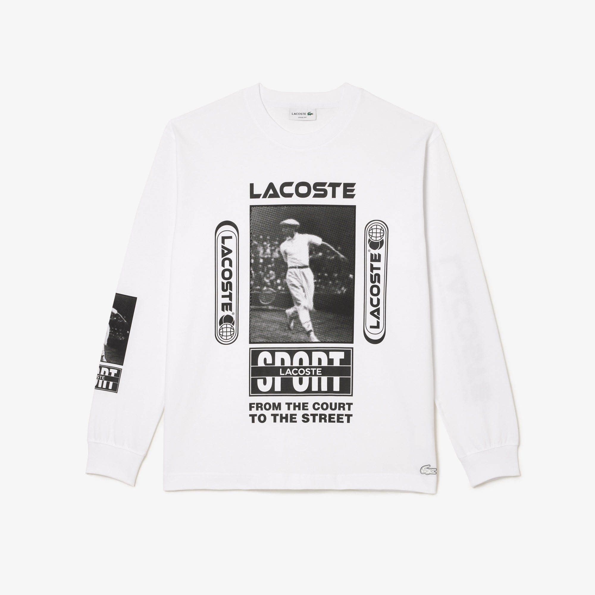 Loose fit T-shirt with Rene Lacoste print