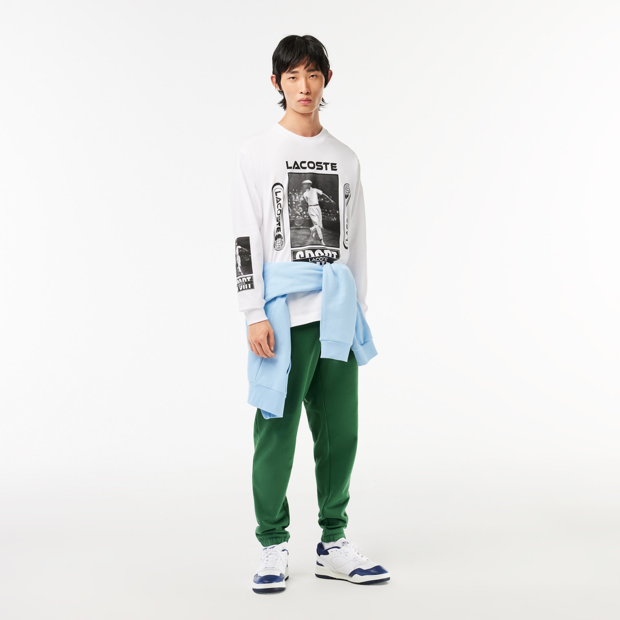 Loose fit T-shirt with Rene Lacoste print