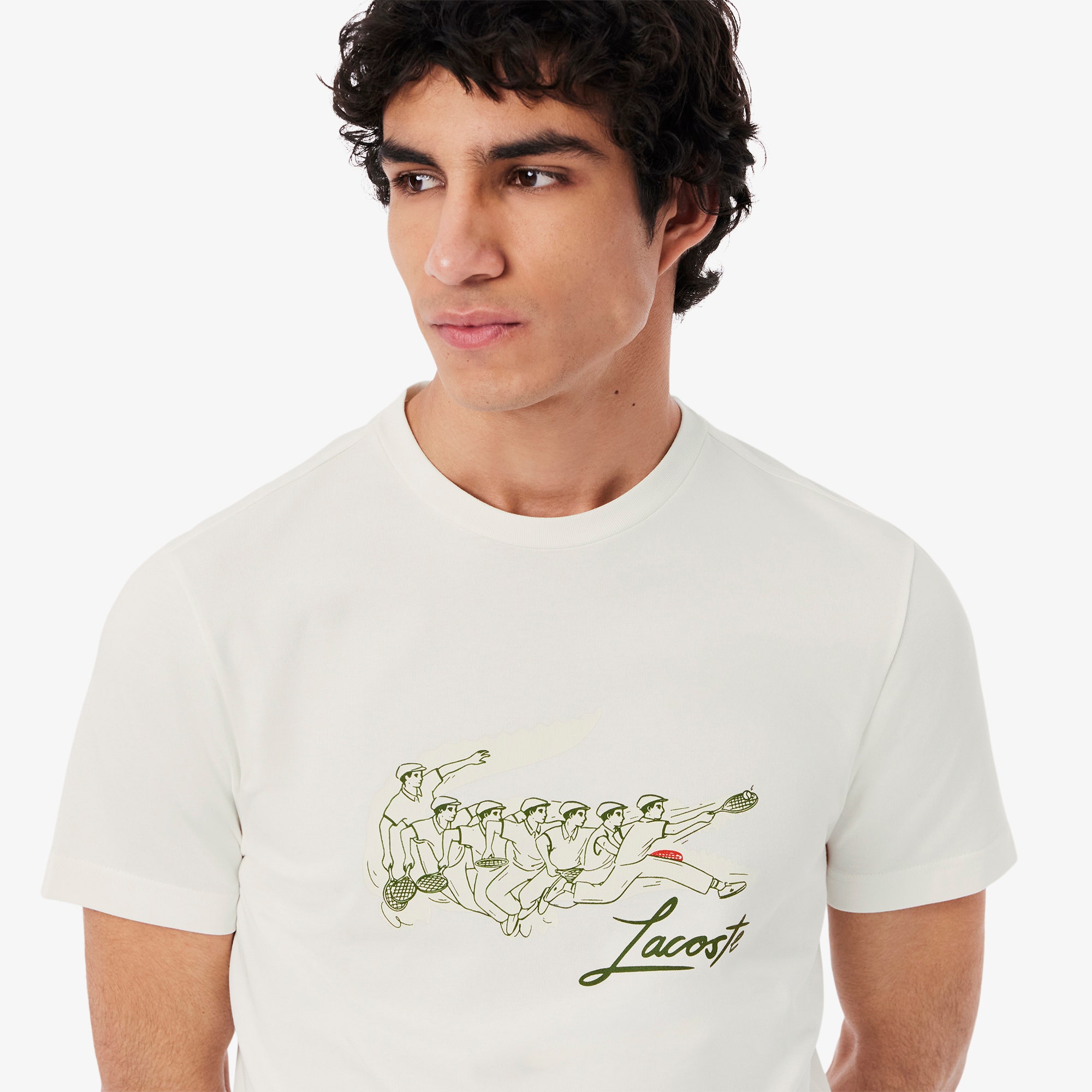 Rene Lacoste Print Tennis Heritage T-shirt