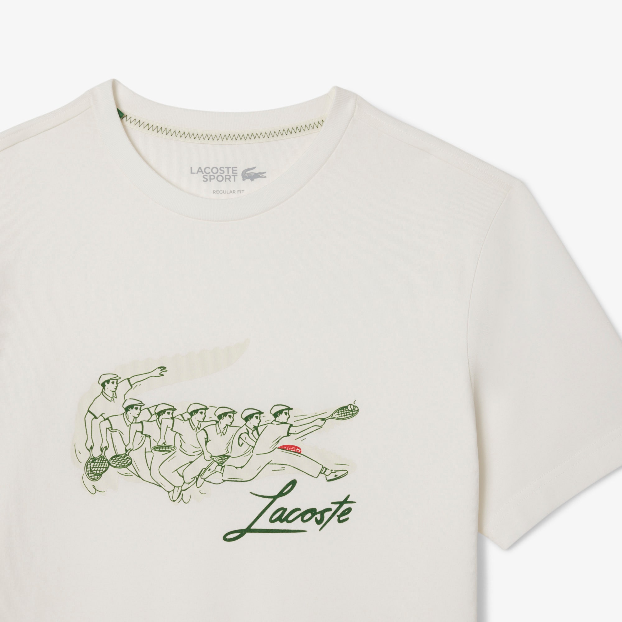 Rene Lacoste Print Tennis Heritage T-shirt