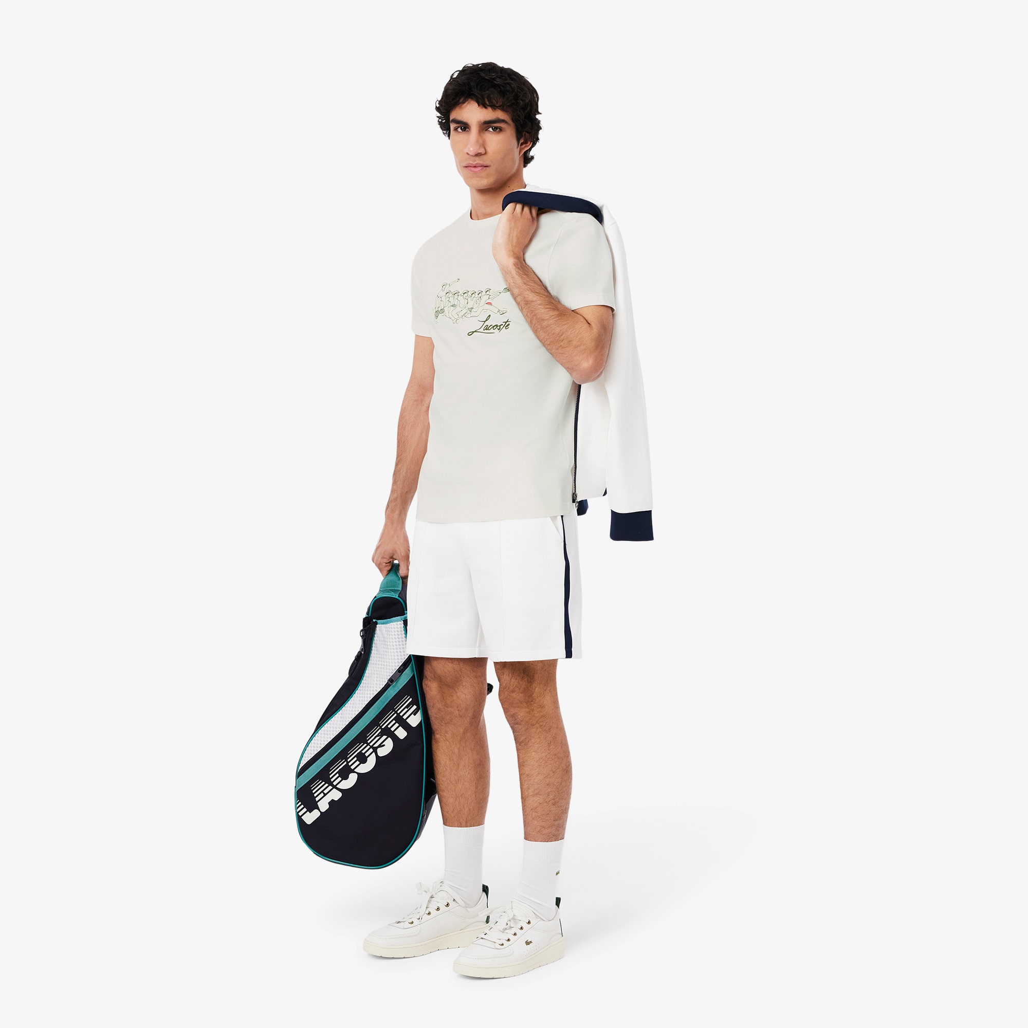 Rene Lacoste Print Tennis Heritage T-shirt