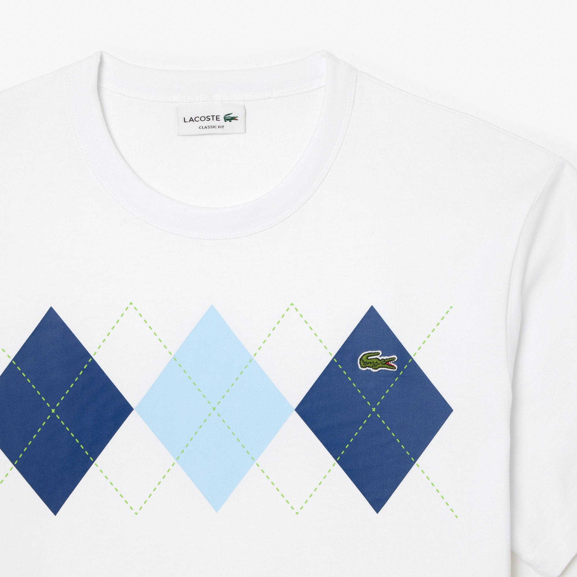 Heavy Cotton Argyle Print T-shirt
