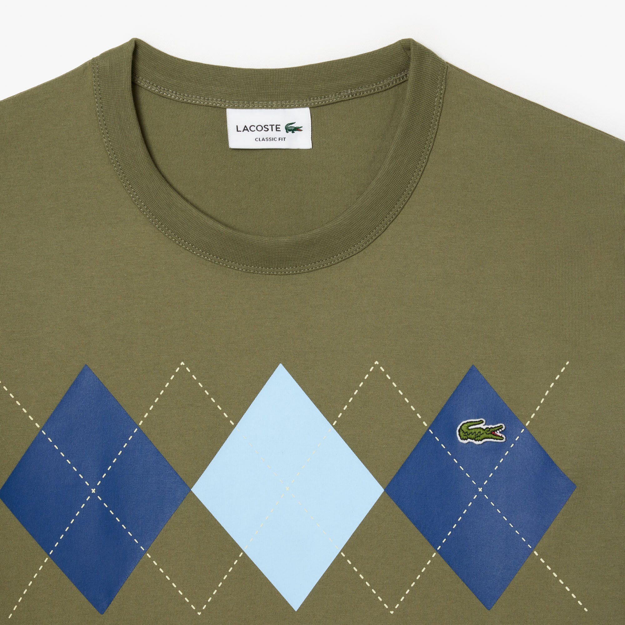 Heavy Cotton Argyle Print T-shirt