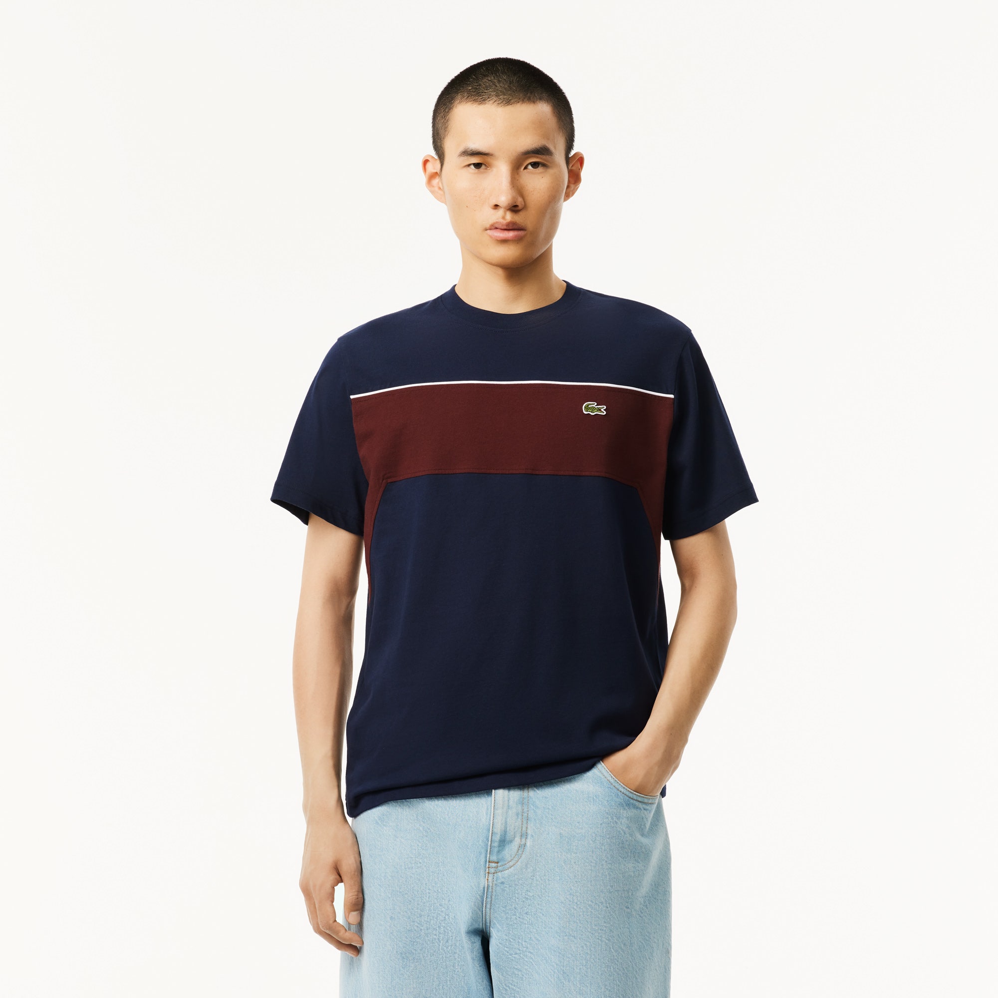 Cotton Colour-Block T-shirt