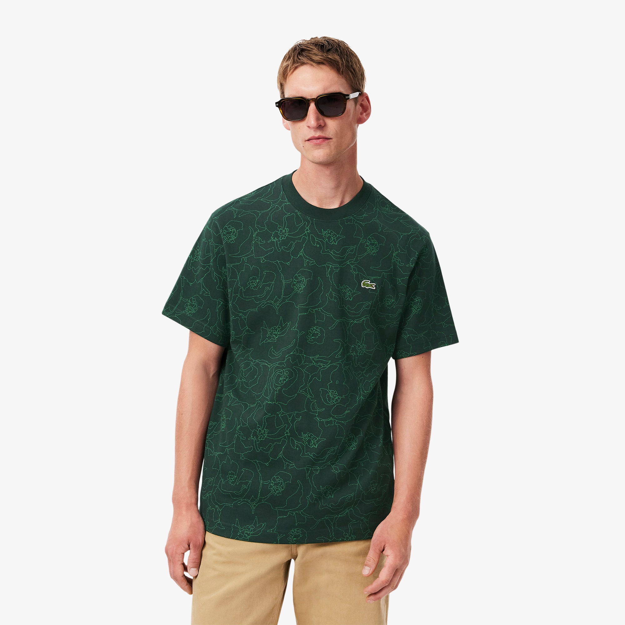 Heavy Cotton Flower Print T-shirt