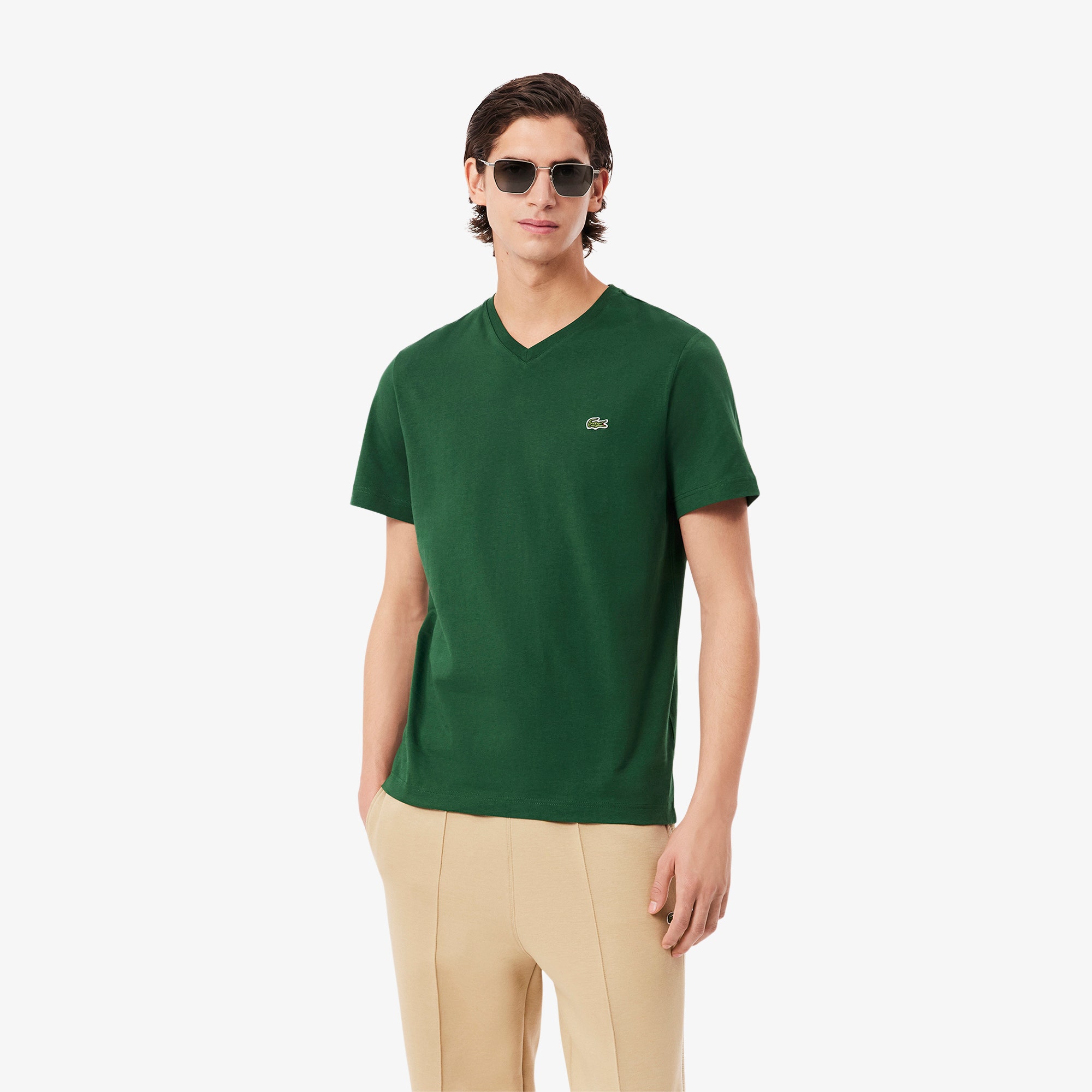 V Neck Cotton T-shirt
