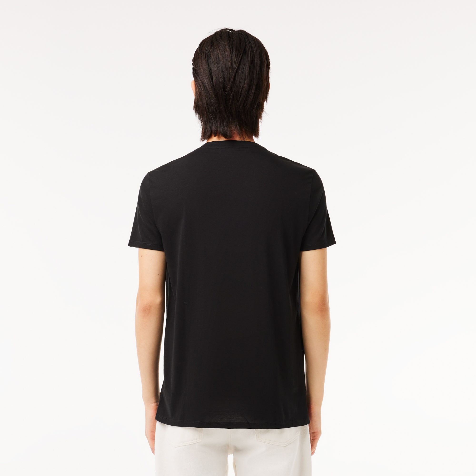 Lightweight Cotton Pima V Neck T-shirt