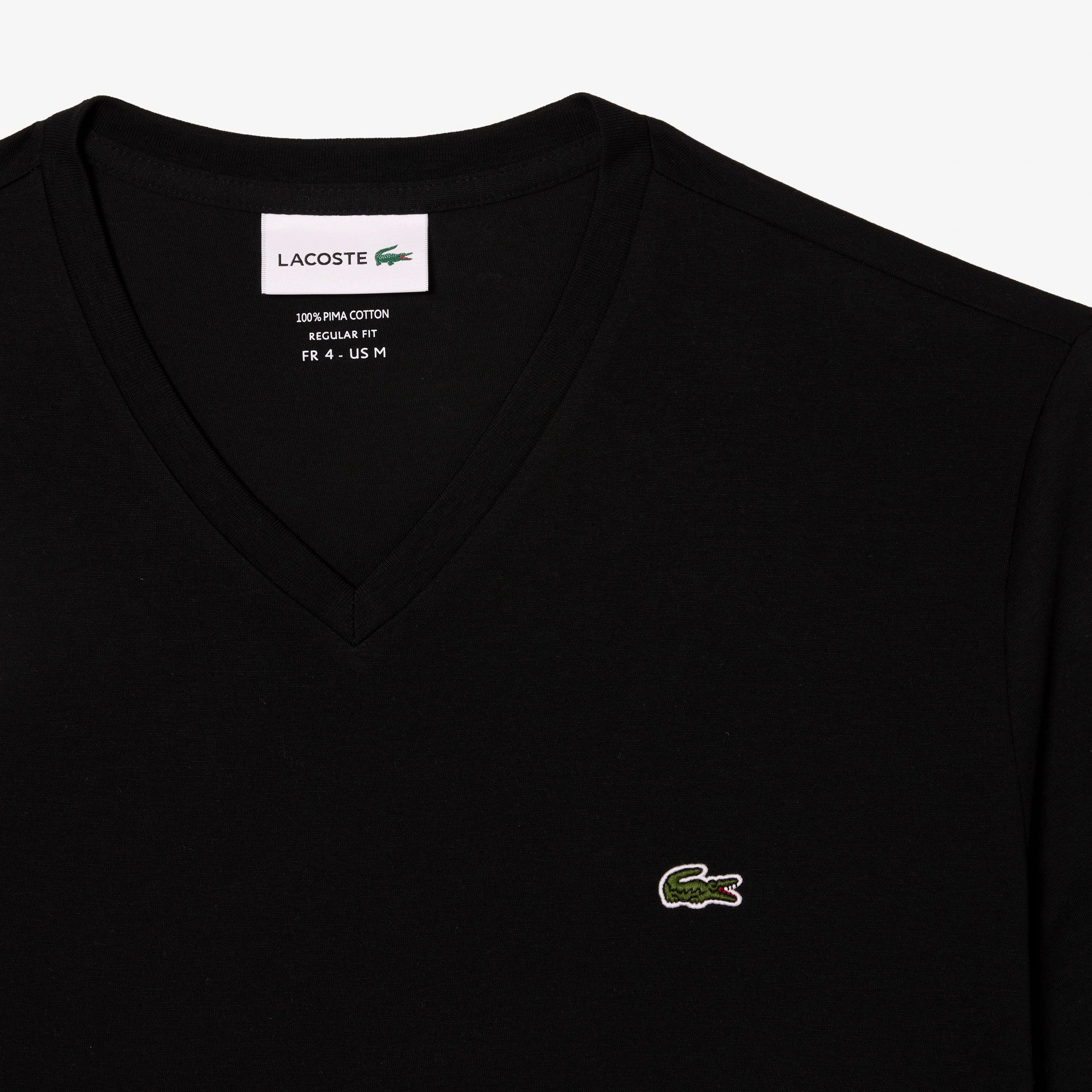 Lightweight Cotton Pima V Neck T-shirt