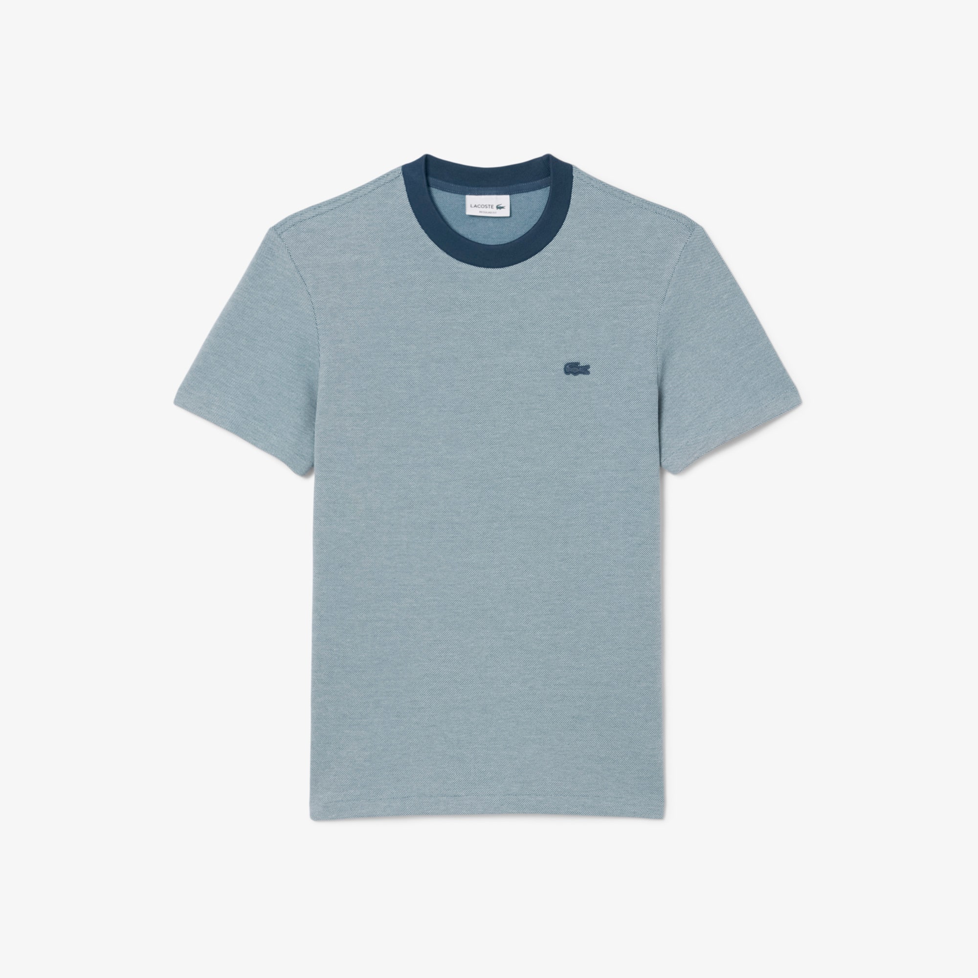 Caviar Pique Contrast Neck T-shirt