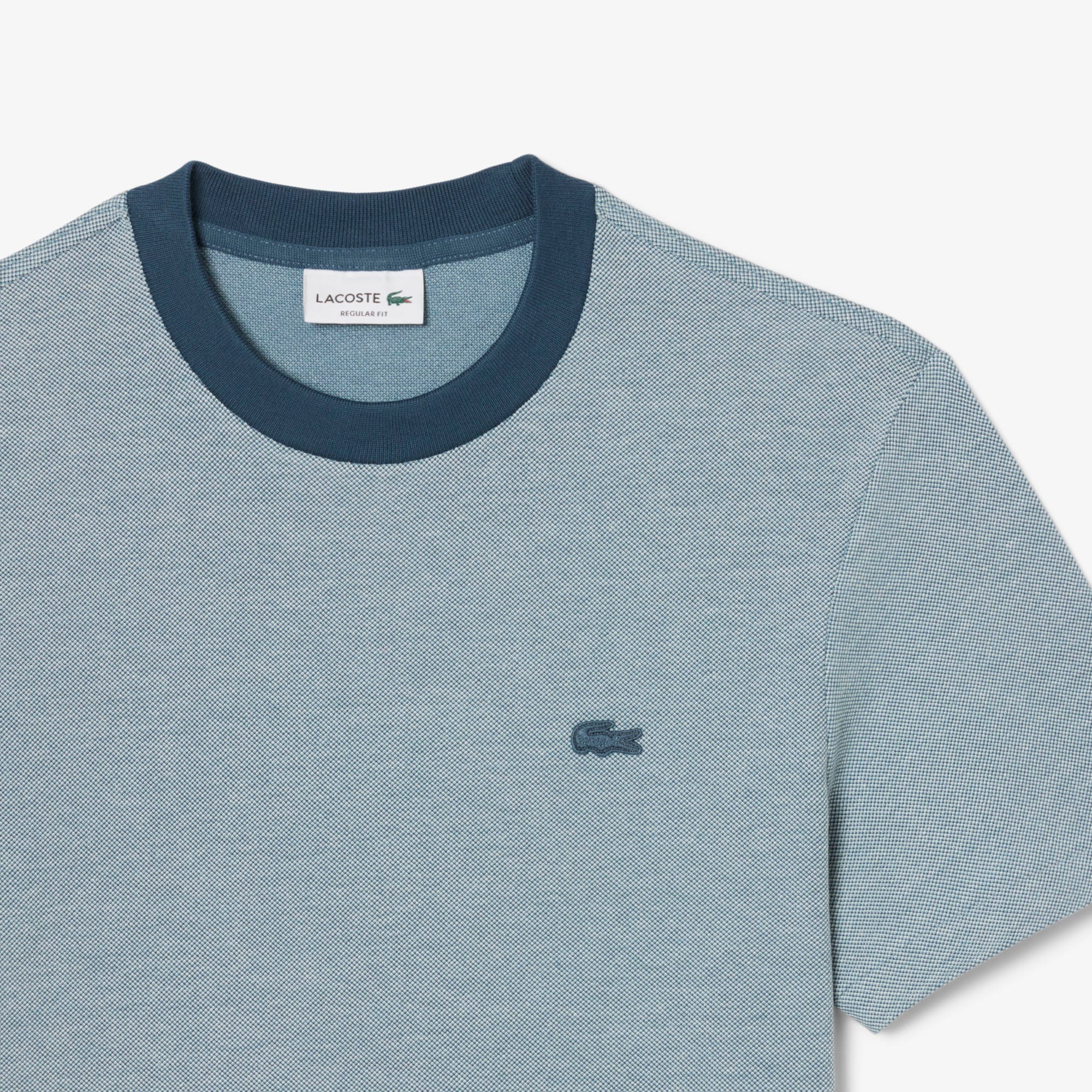 Caviar Pique Contrast Neck T-shirt