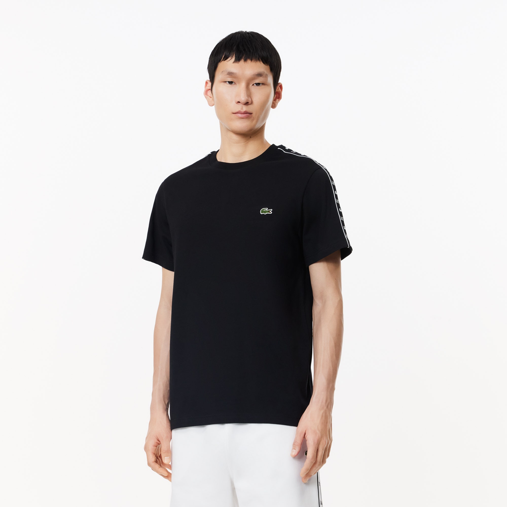Logo Stripe Cotton T-shirt