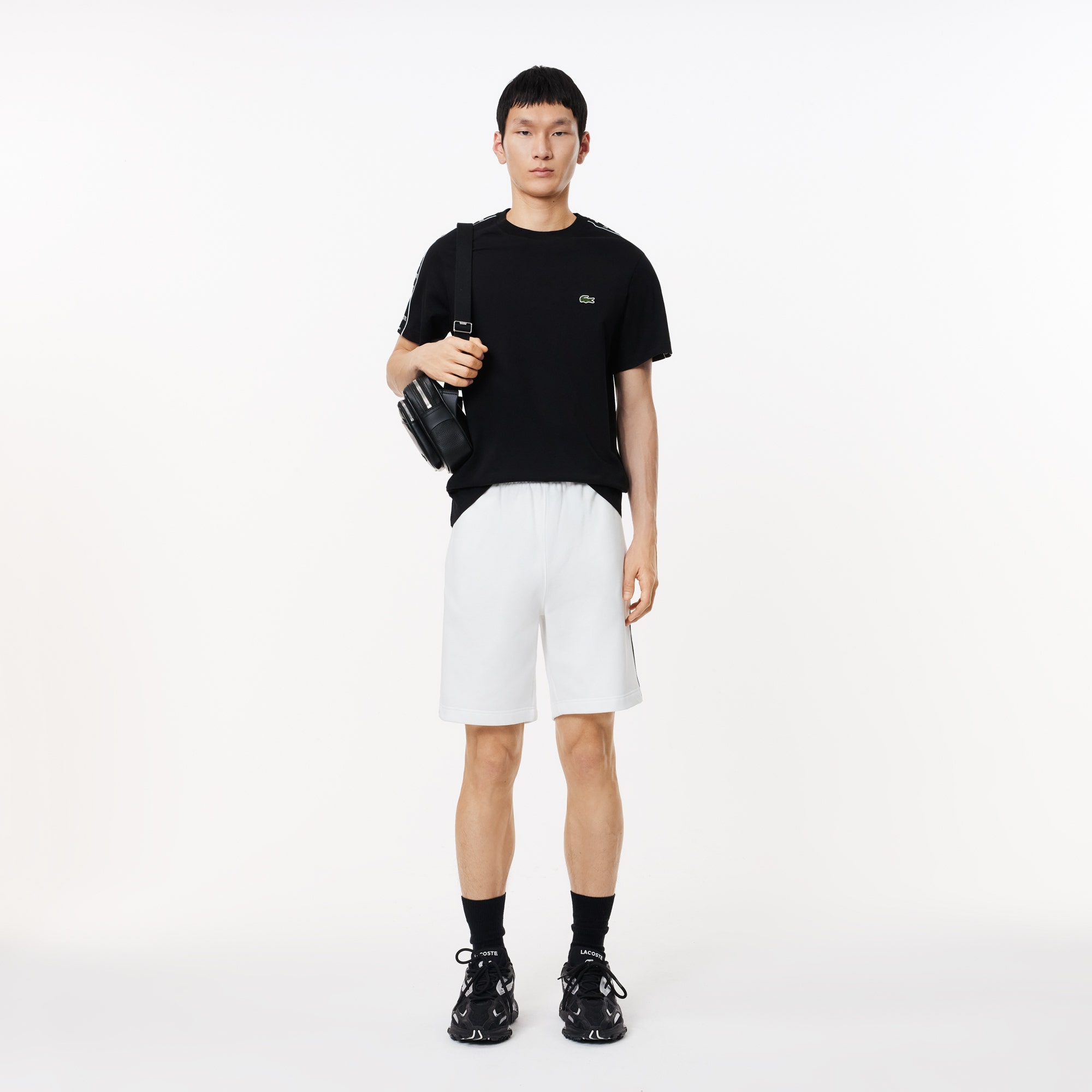 Logo Stripe Cotton T-shirt