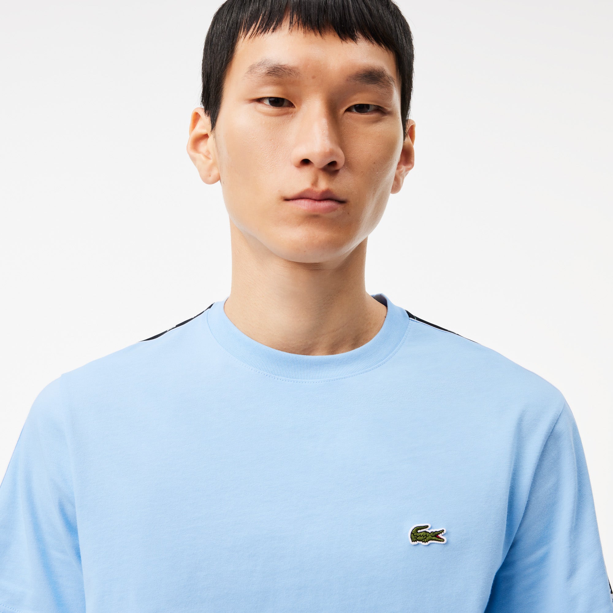 Logo Stripe Cotton T-shirt