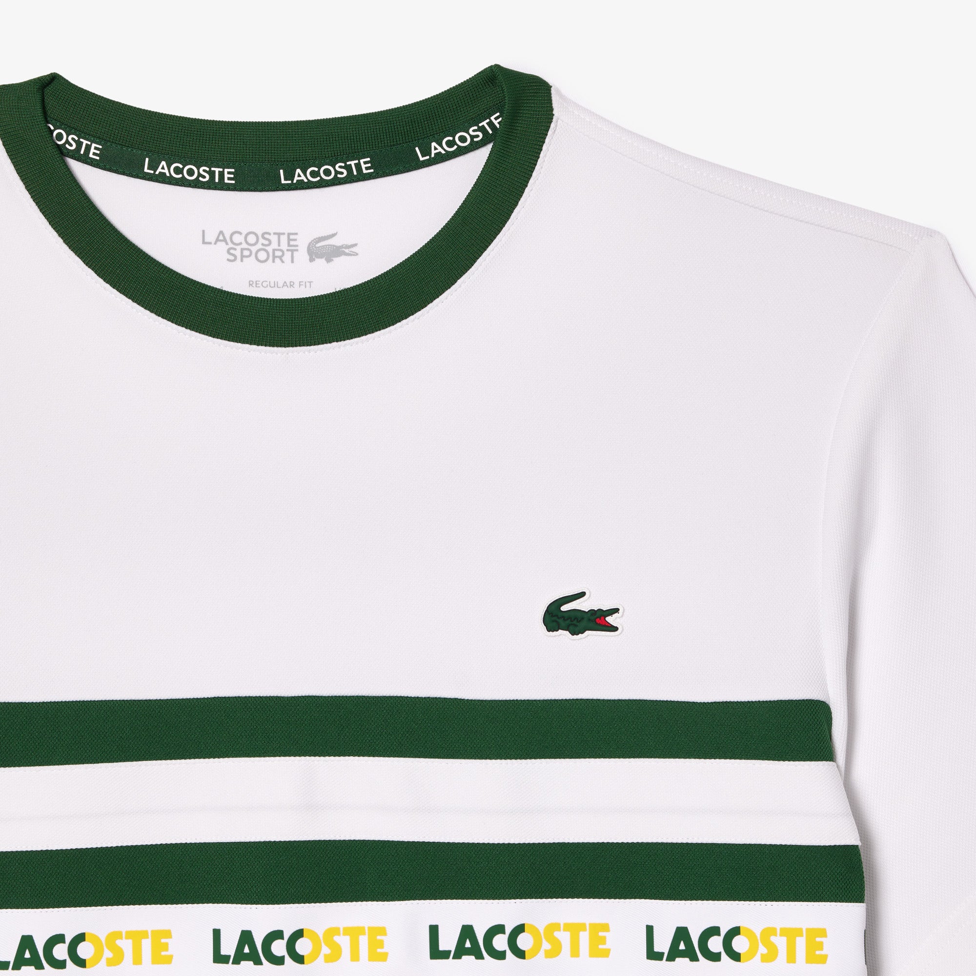 Ultra-Dry Logo Stripe Pique Tennis T-shirt