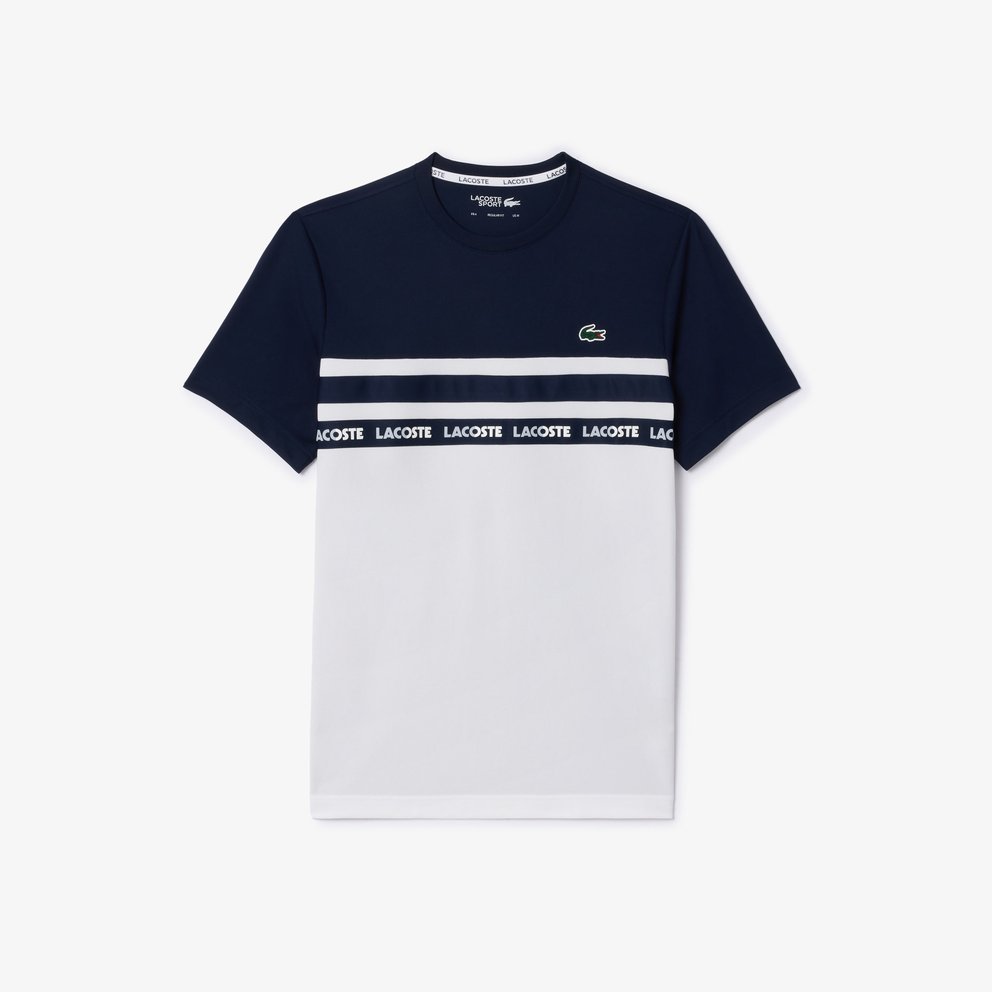 Ultra-Dry Logo Stripe Pique Tennis T-shirt