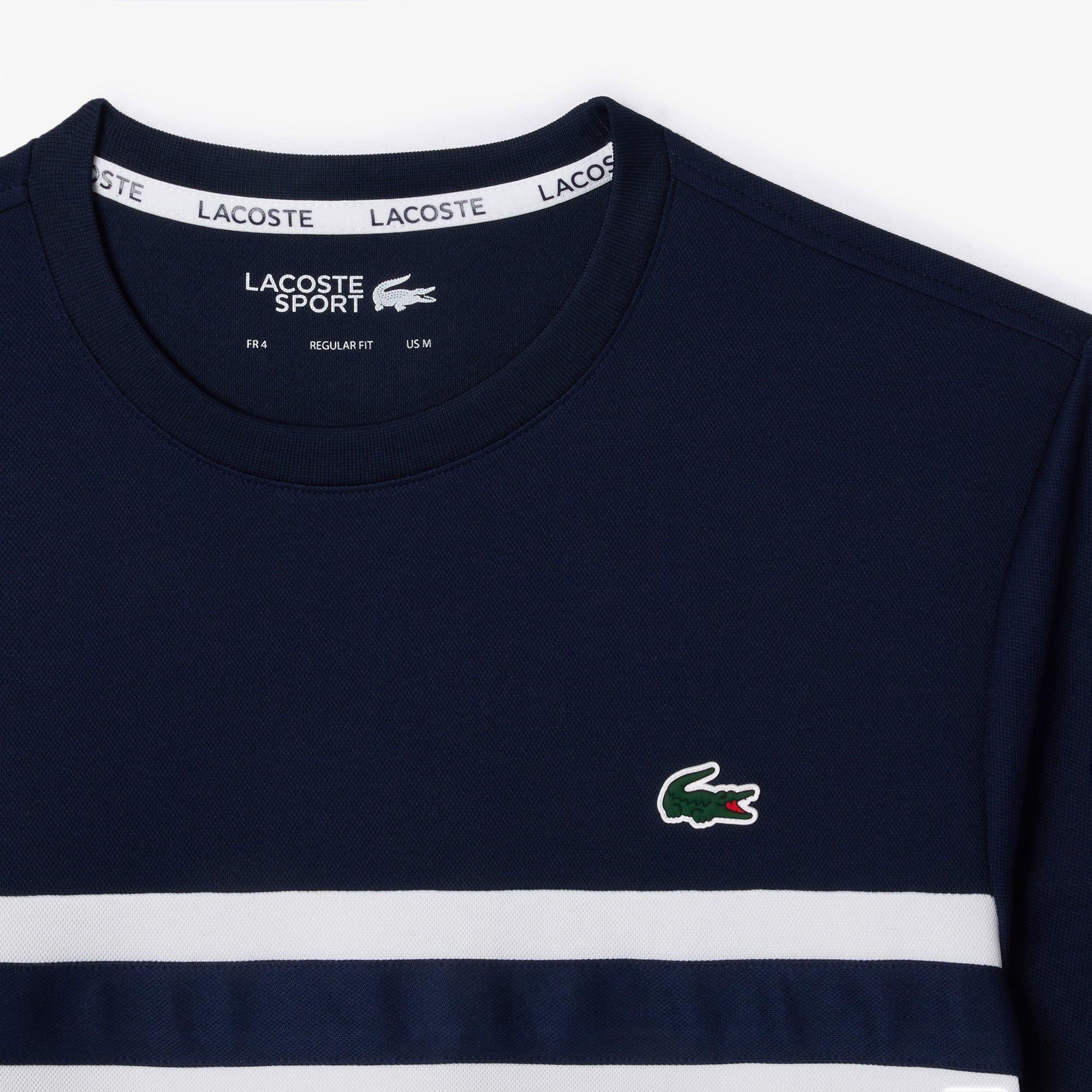 Ultra-Dry Logo Stripe Pique Tennis T-shirt