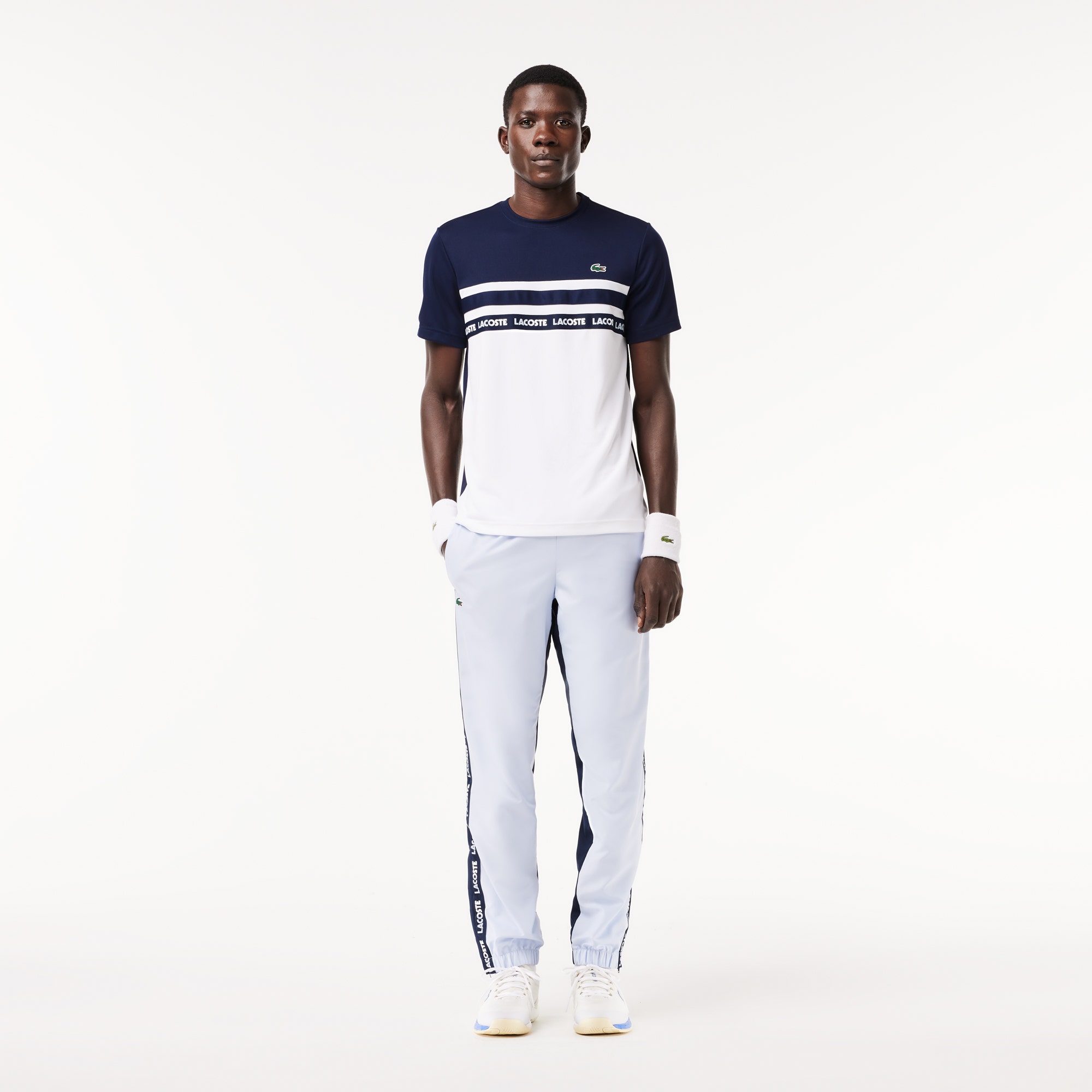 Ultra-Dry Logo Stripe Pique Tennis T-shirt