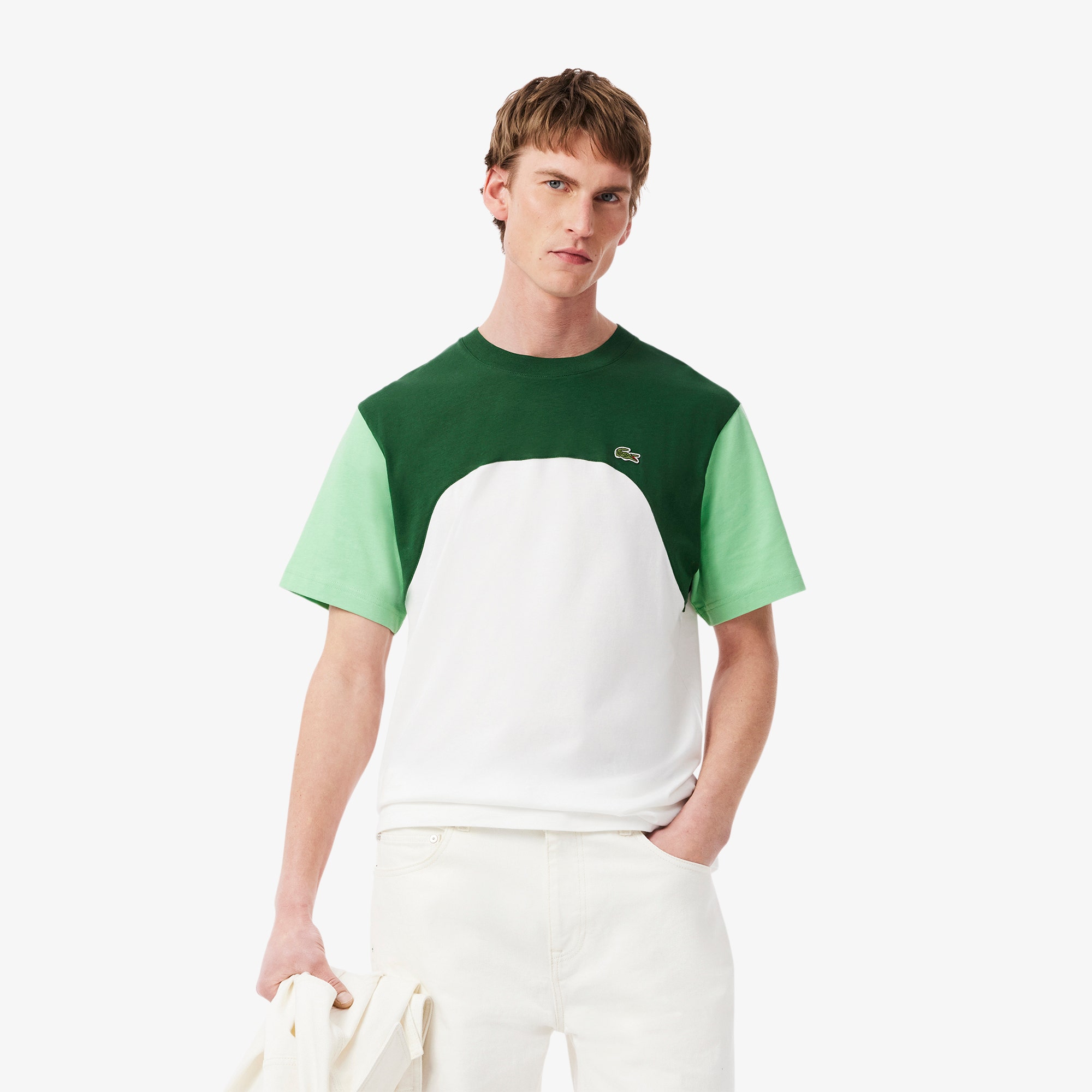 Cotton Jersey Colour-Block T-shirt