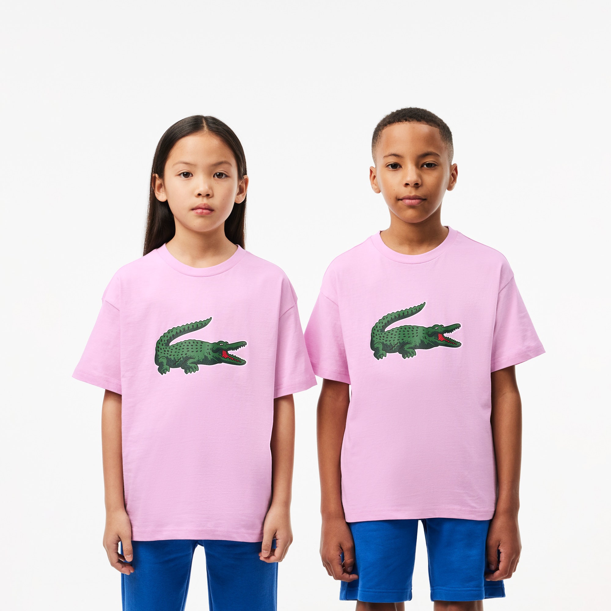 Crocodile Print Cotton T-shirt
