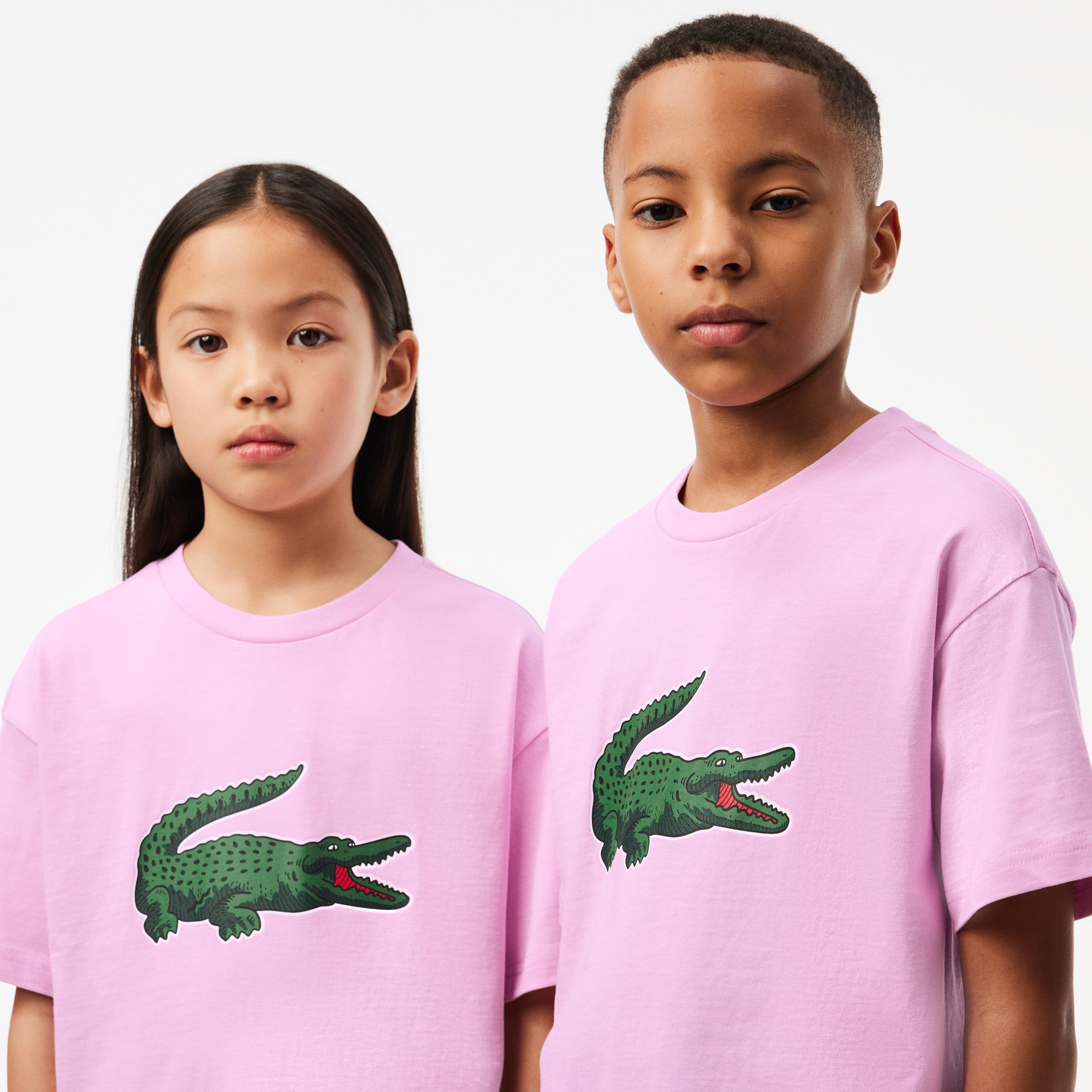 Crocodile Print Cotton T-shirt