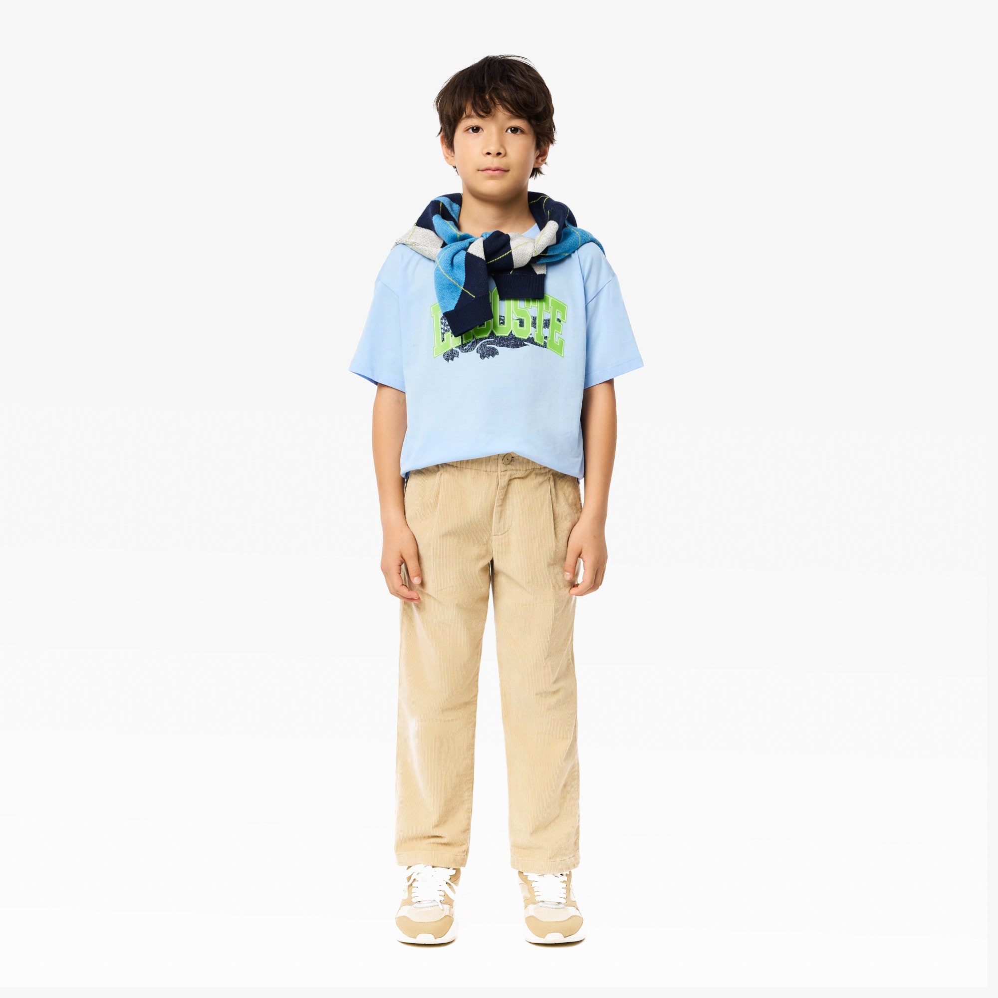 Crocodile Print Cotton T-shirt