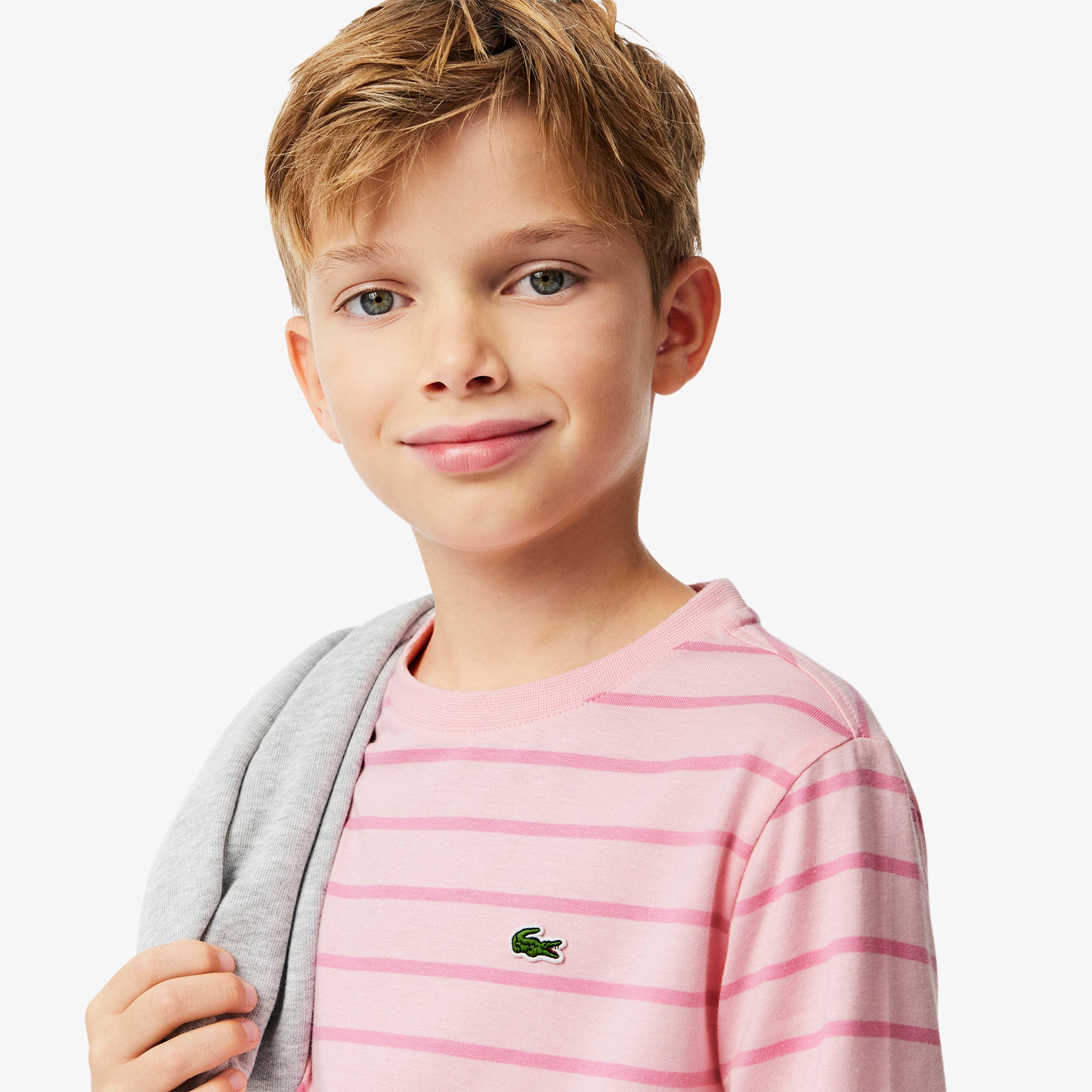Long Sleeved Striped Heavy Cotton T-shirt