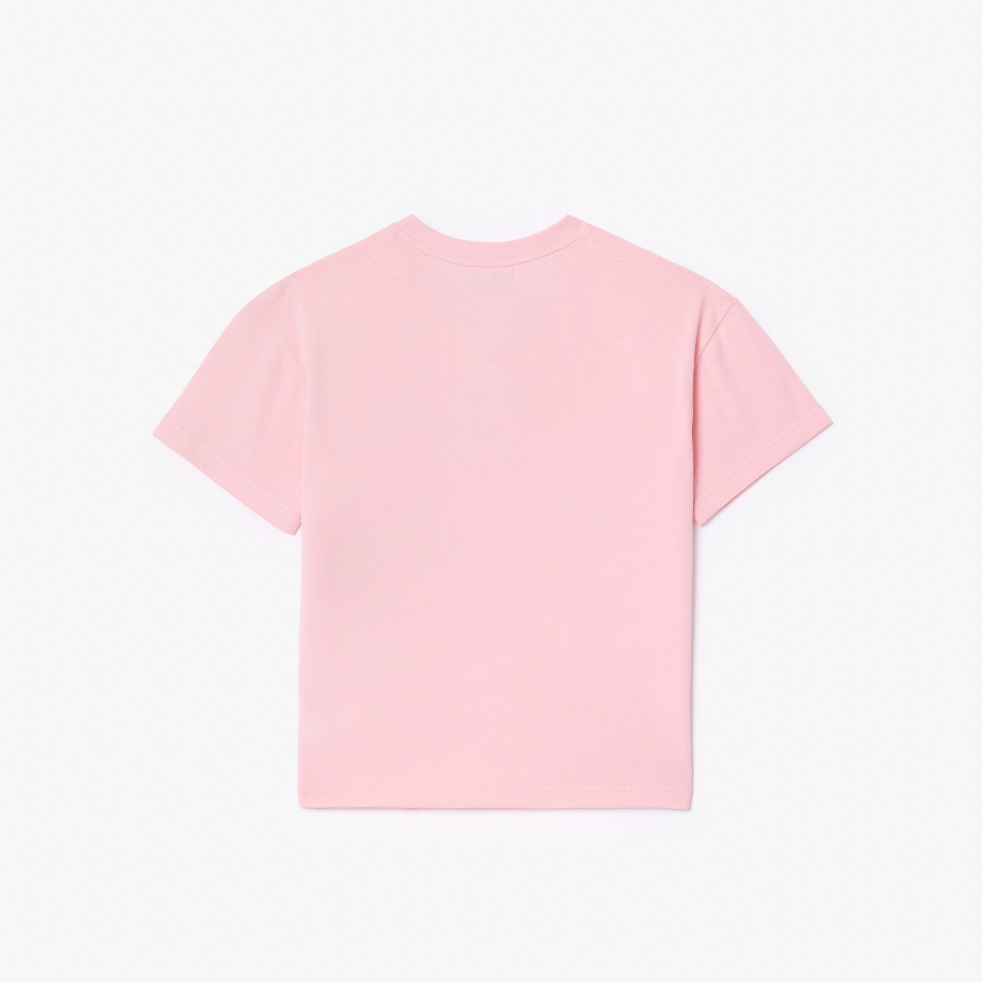 Printed Embroidered Flower Cotton T-shirt