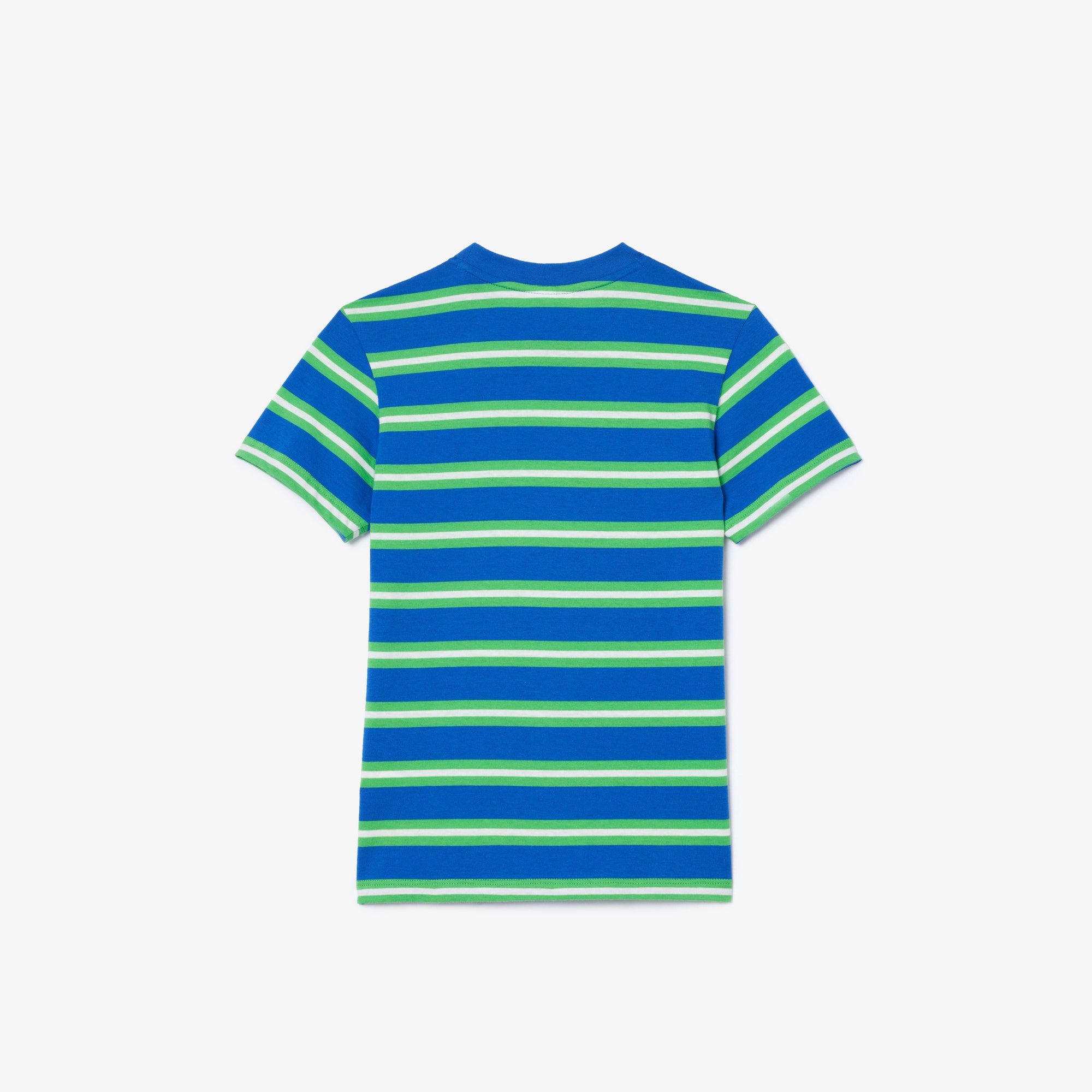 Kids' Lacoste Stripe Print Cotton Jersey T-shirt