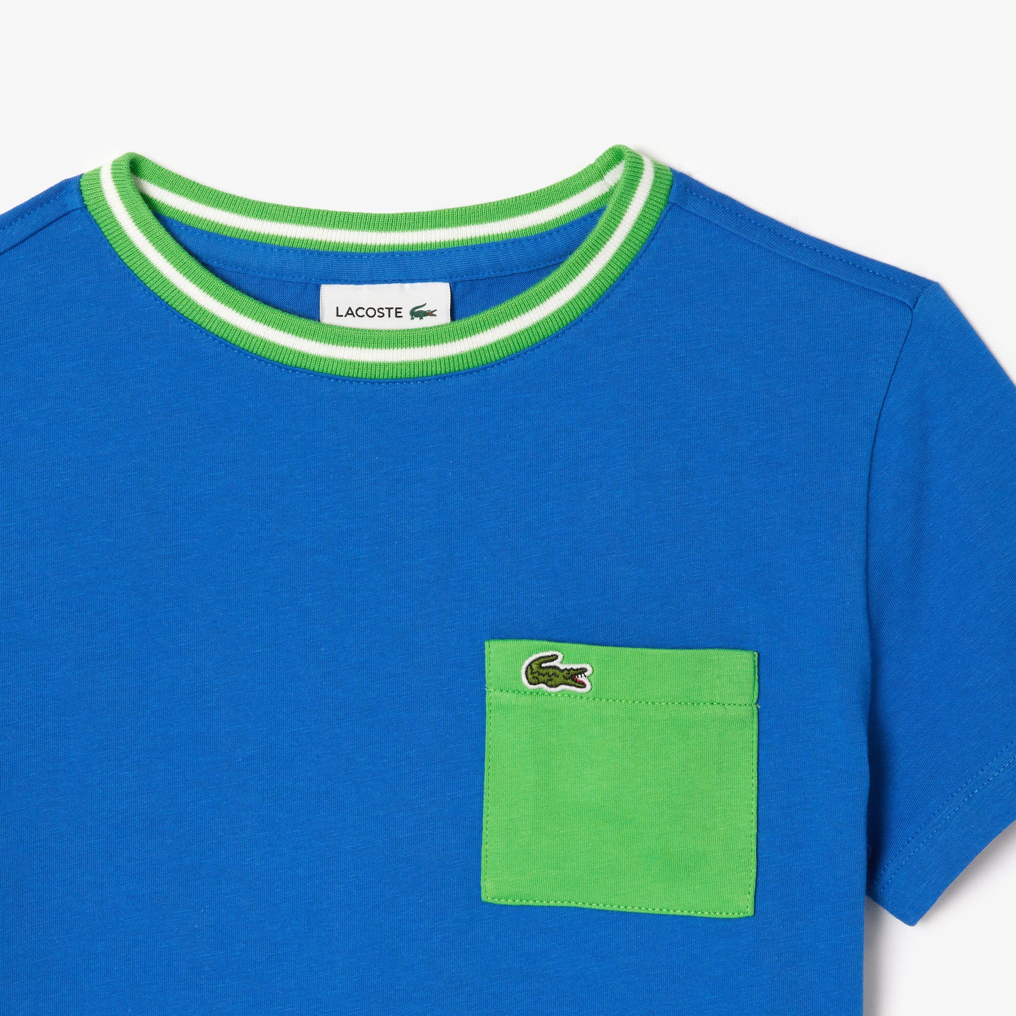 Contrast Print Cotton T-shirt