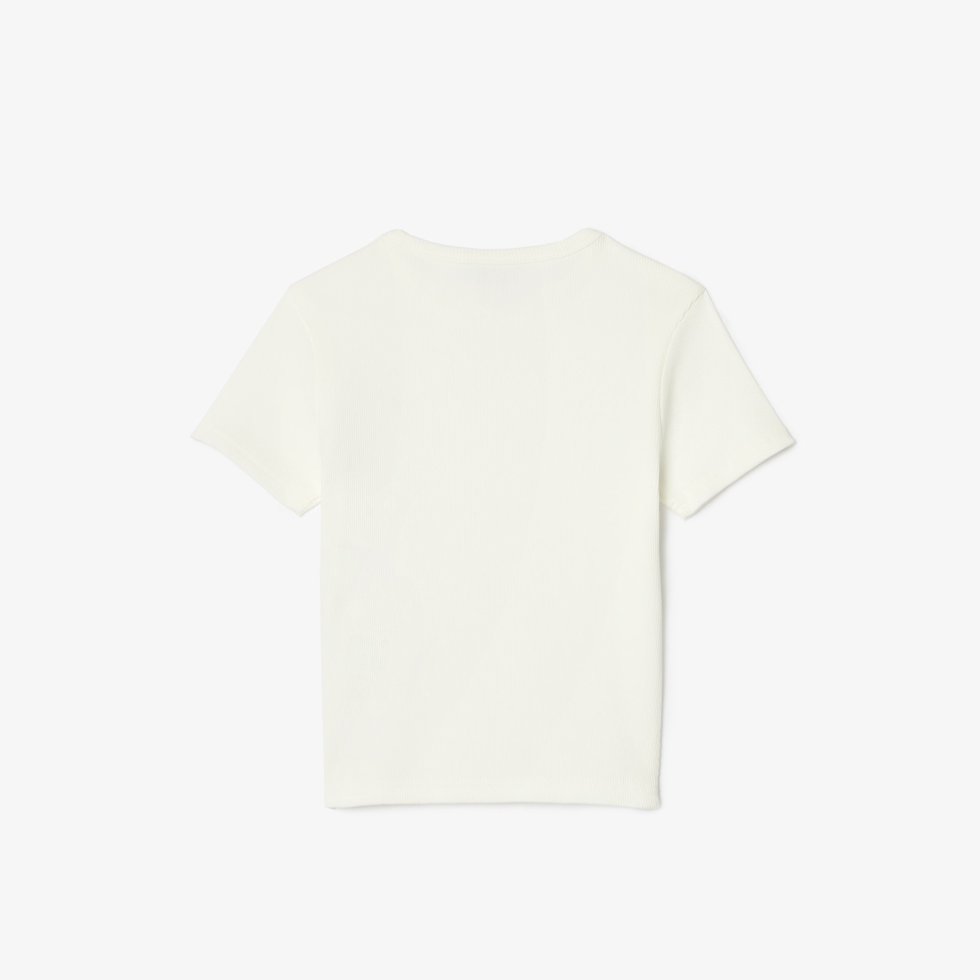 Ribbed Cotton Crew Neck T-shirt