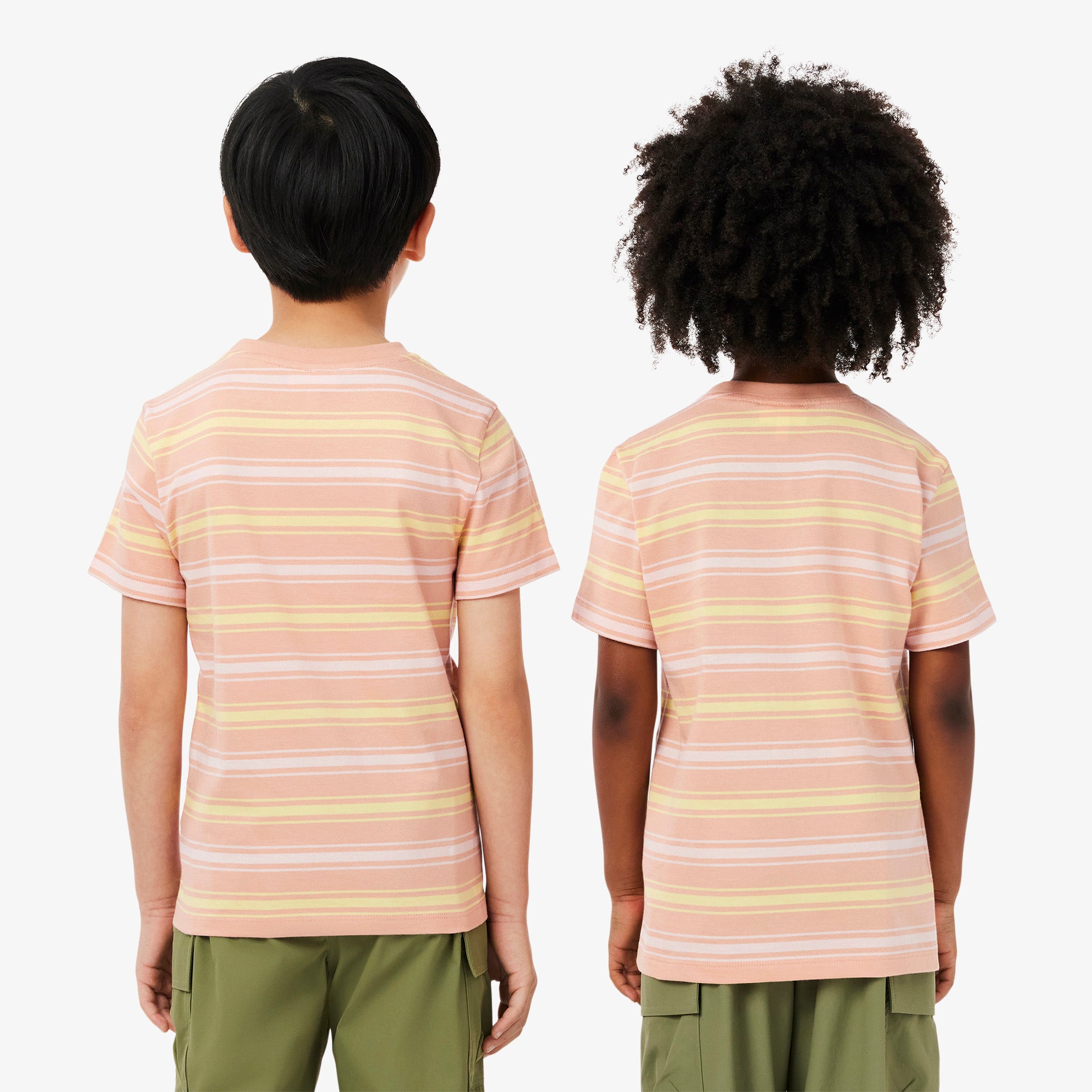Contrast Stripe Cotton T-shirt