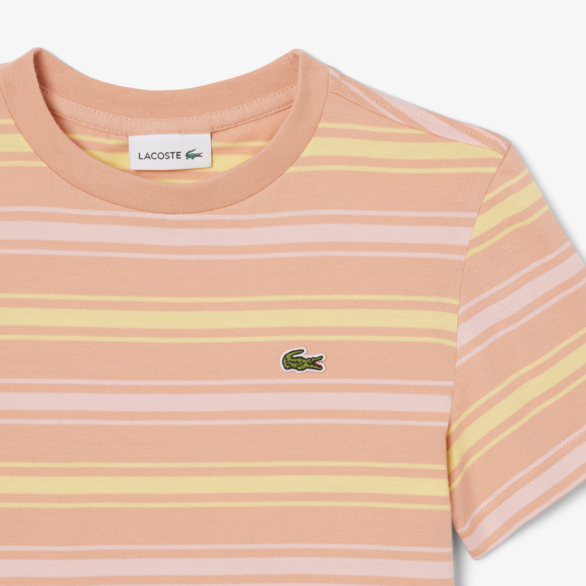 Contrast Stripe Cotton T-shirt