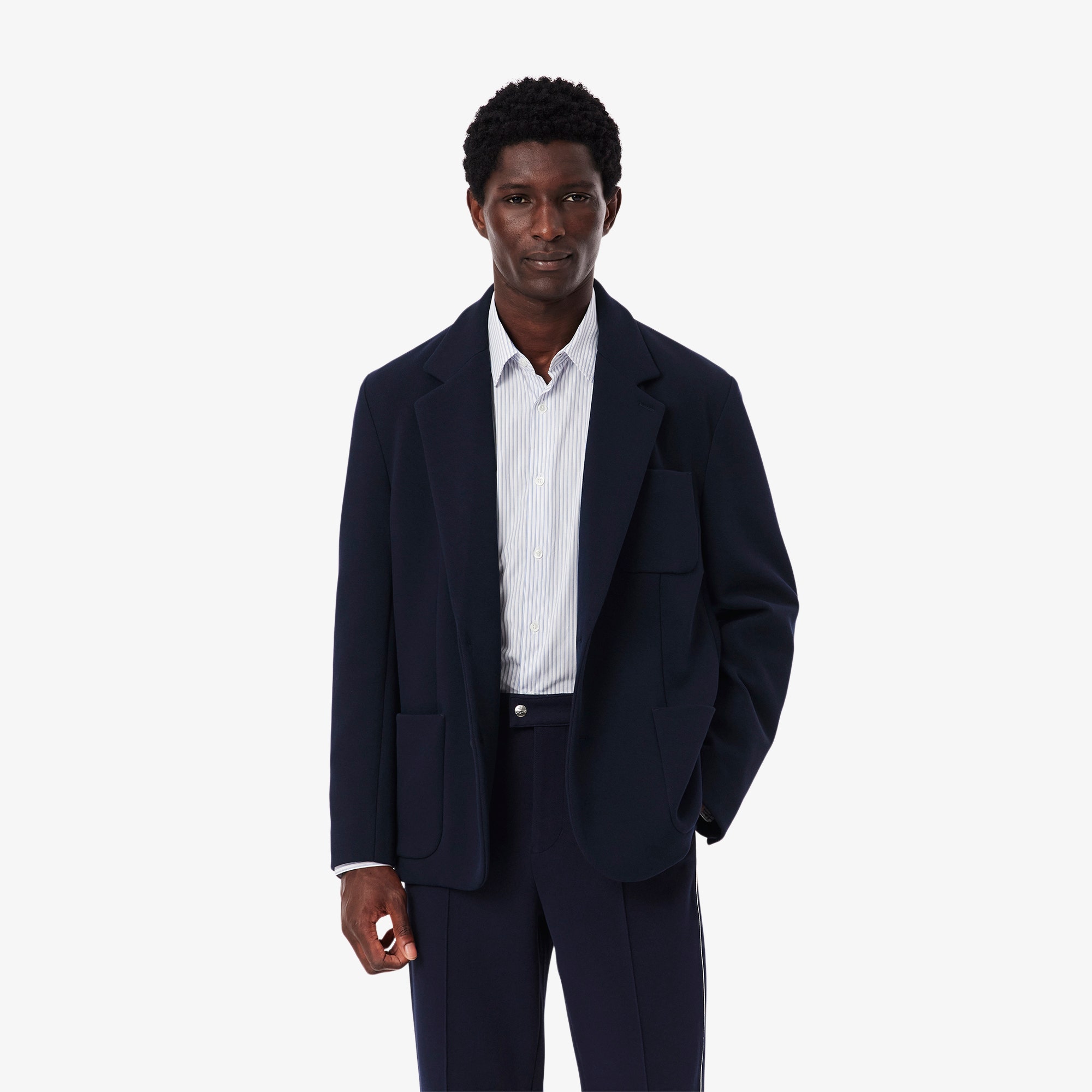Double-Face Pique Blazer