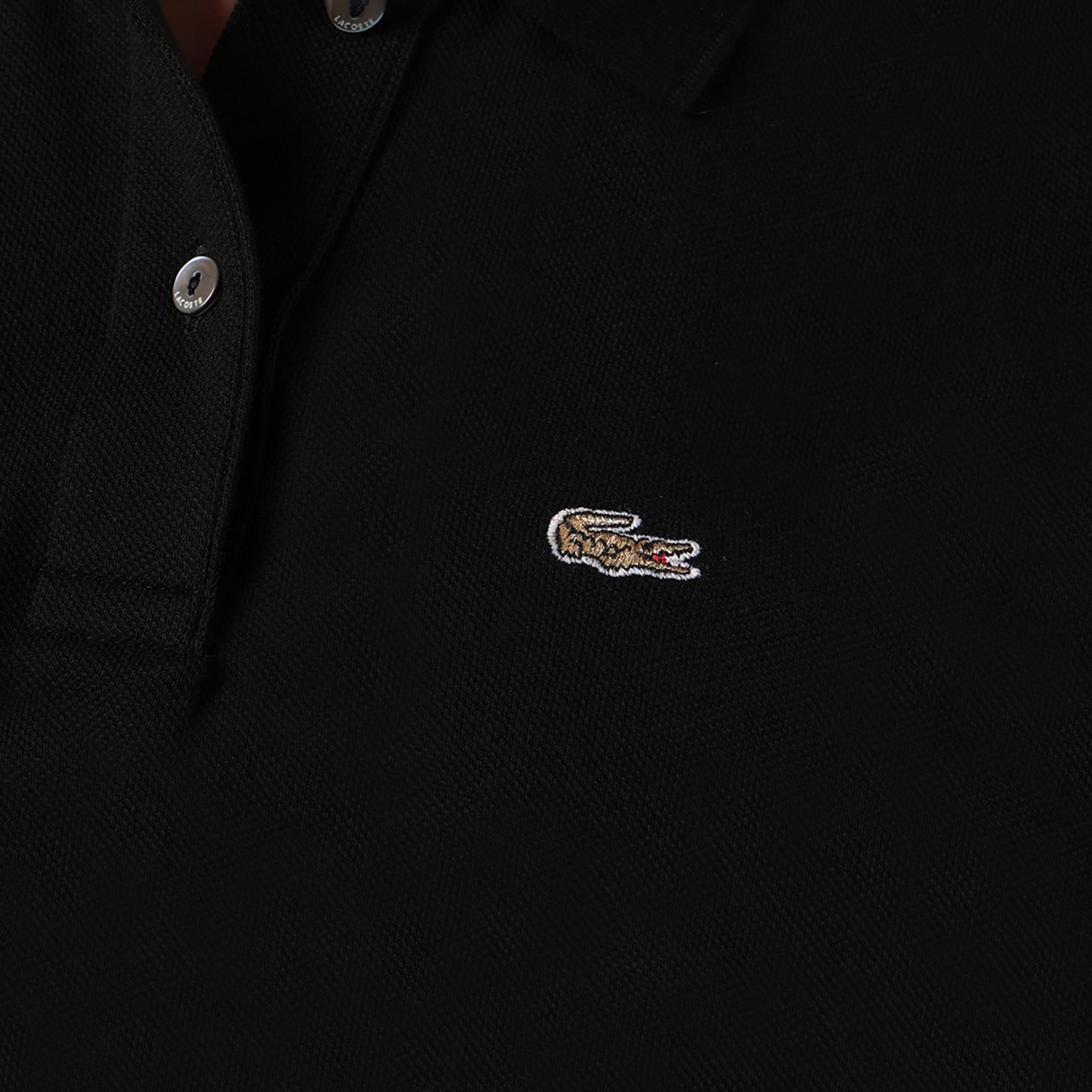 Regular Fit Supple Pique Polo Shirt With Golden Logo