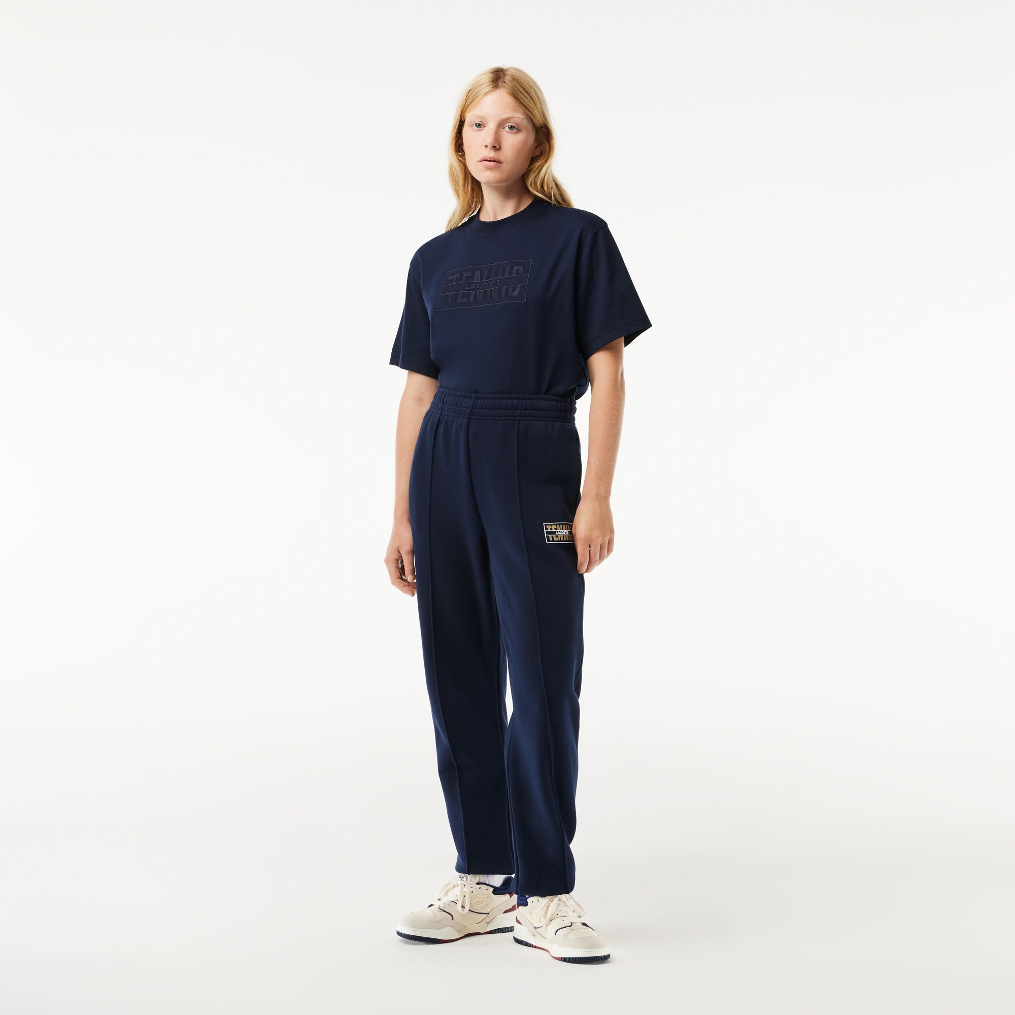 Tennis Print Cotton Track Pants 