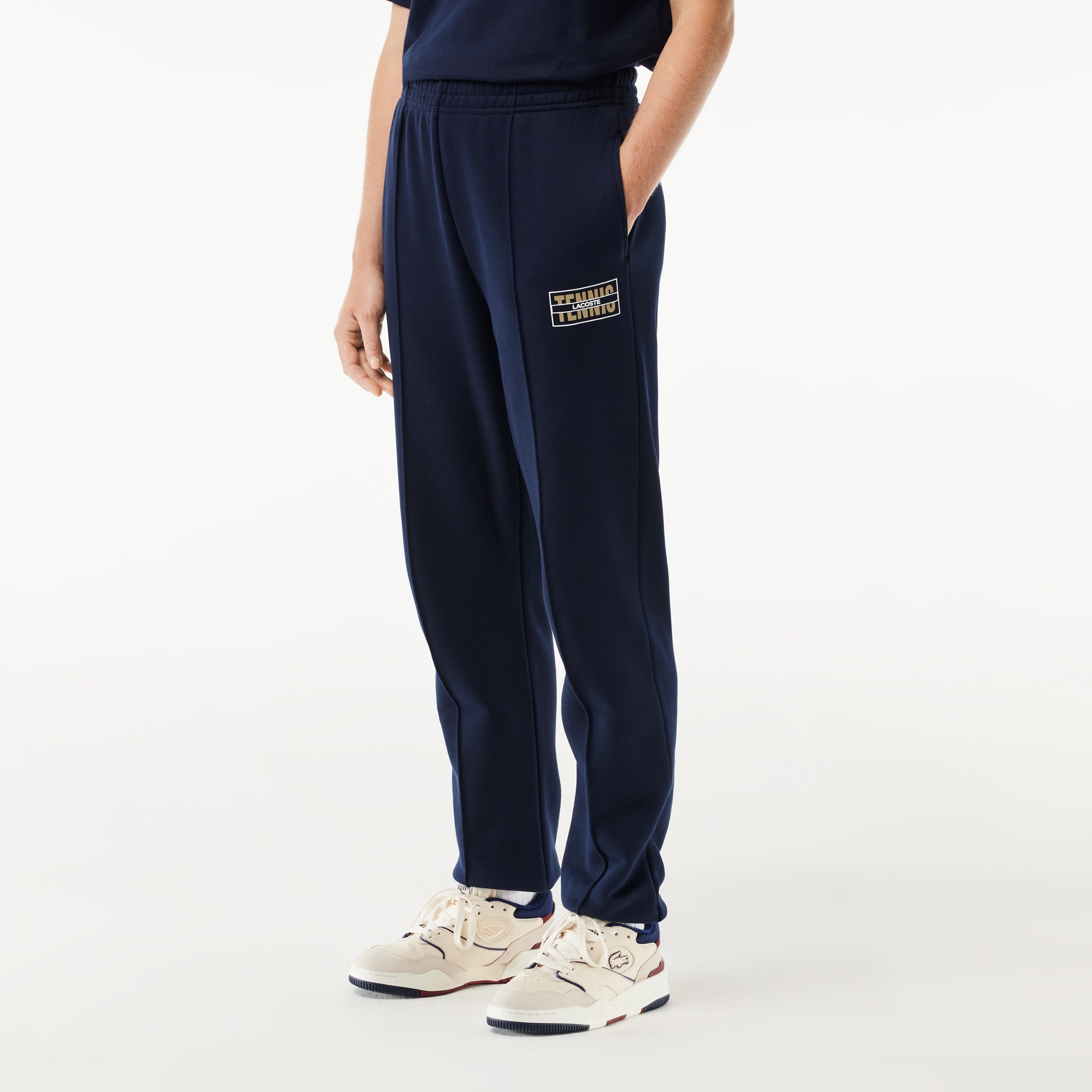 Tennis Print Cotton Track Pants 
