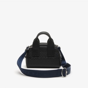 Unisex Lacoste Mini Bowling Bag in Split Leather